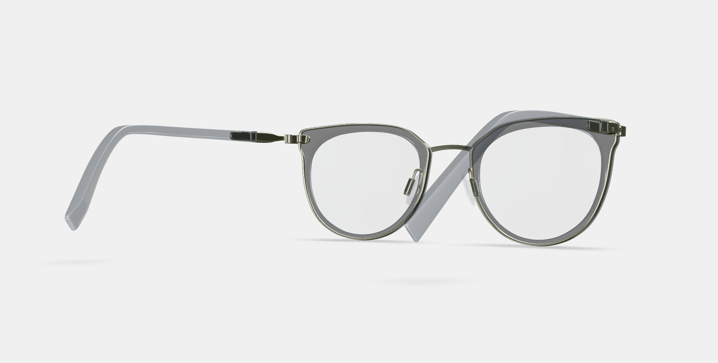 Whittier Eyeglasses in Soapstone with Riesling 3D model_6