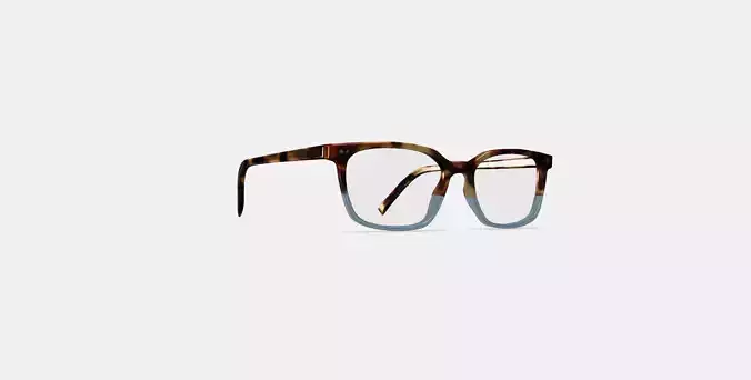 Weathers Eyeglasses in Hudson Blue Fade