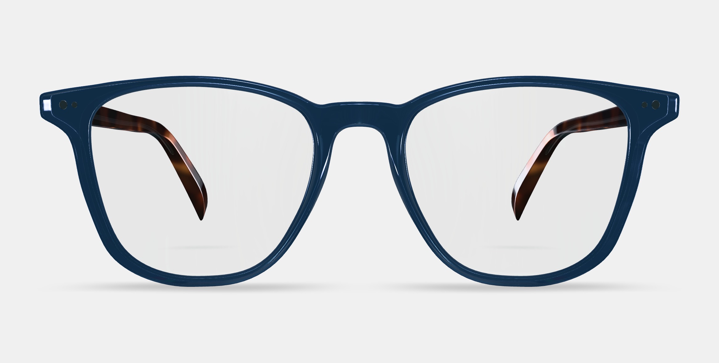 Dawson Eyeglasses in Azure Crystal with Oak Barrel 3D model_11