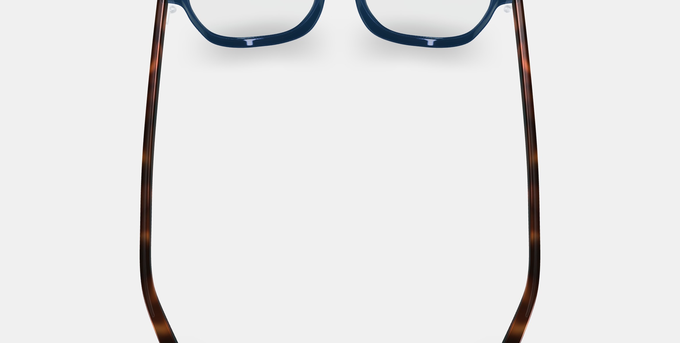 Dawson Eyeglasses in Azure Crystal with Oak Barrel 3D model_5