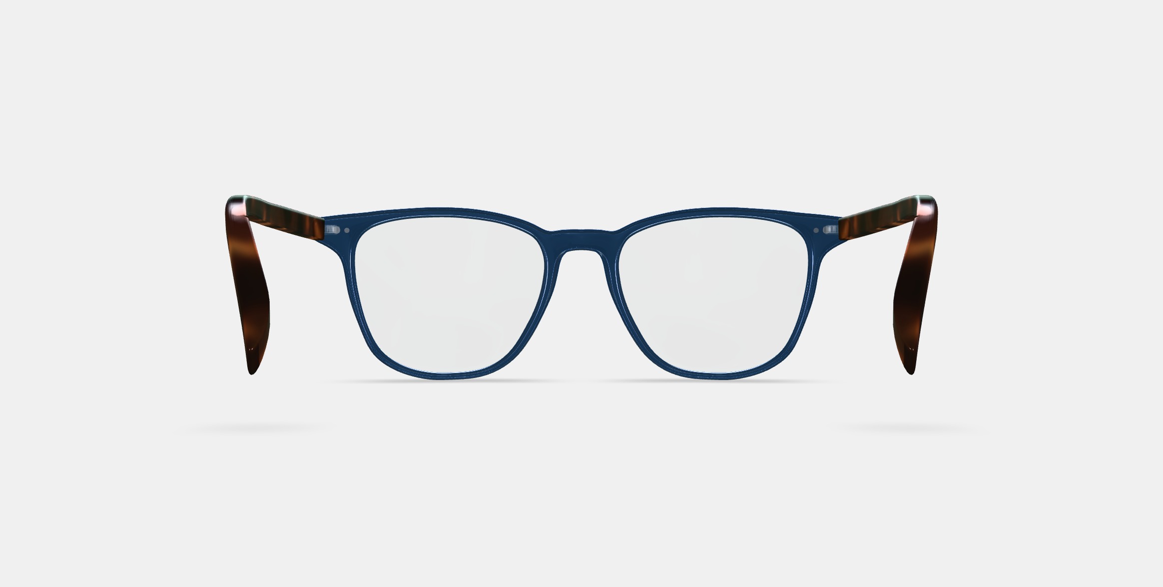 Dawson Eyeglasses in Azure Crystal with Oak Barrel 3D model_15