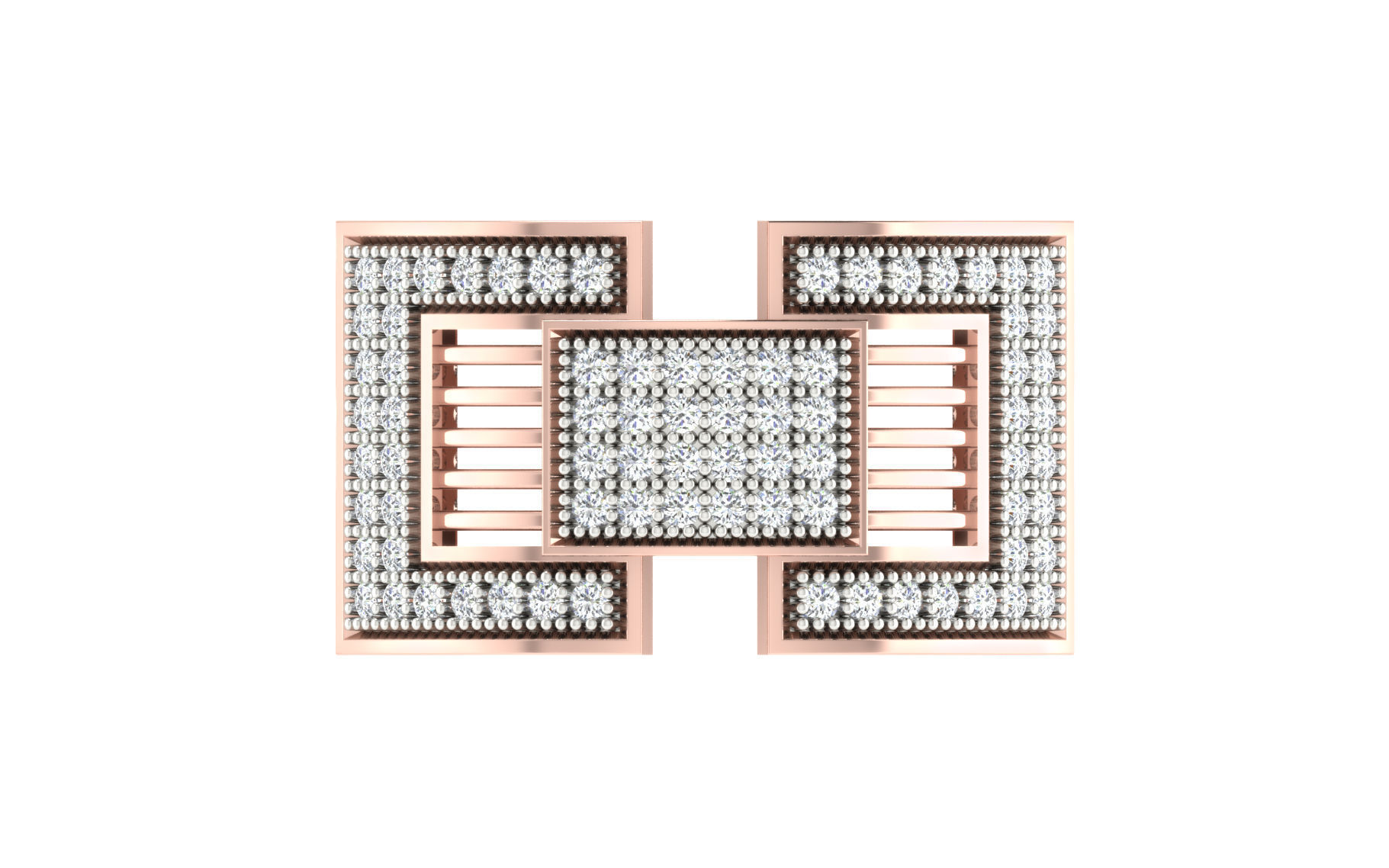 Mens Ring Render 3dm STL OBJ FBX Details 3D print model_1