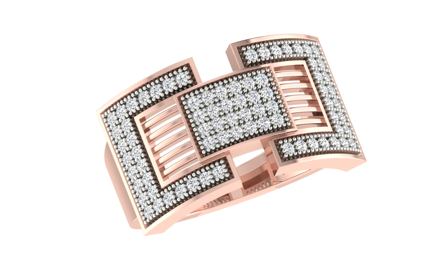 Mens Ring Render 3dm STL OBJ FBX Details 3D print model_2