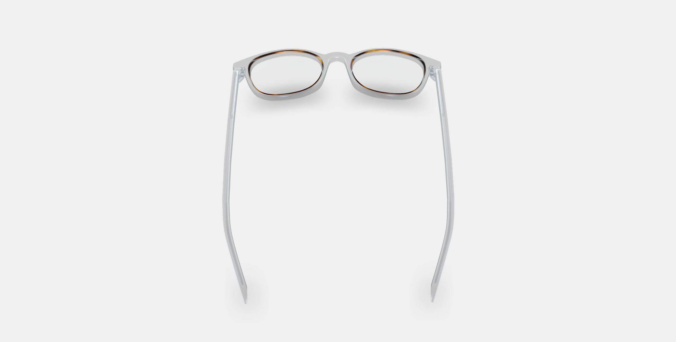 Durand Eyeglasses in Crystal with Oak Barrel 3D model_3