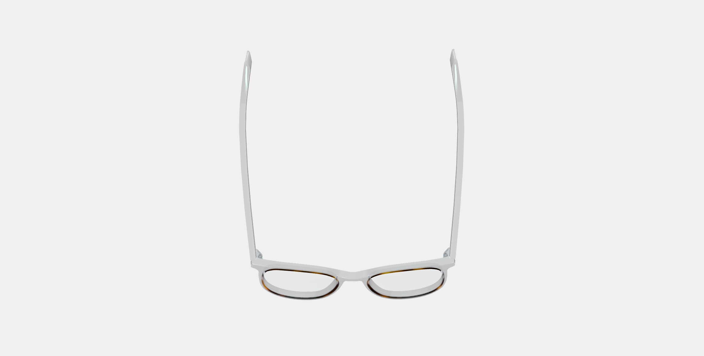 Durand Eyeglasses in Crystal with Oak Barrel 3D model_7