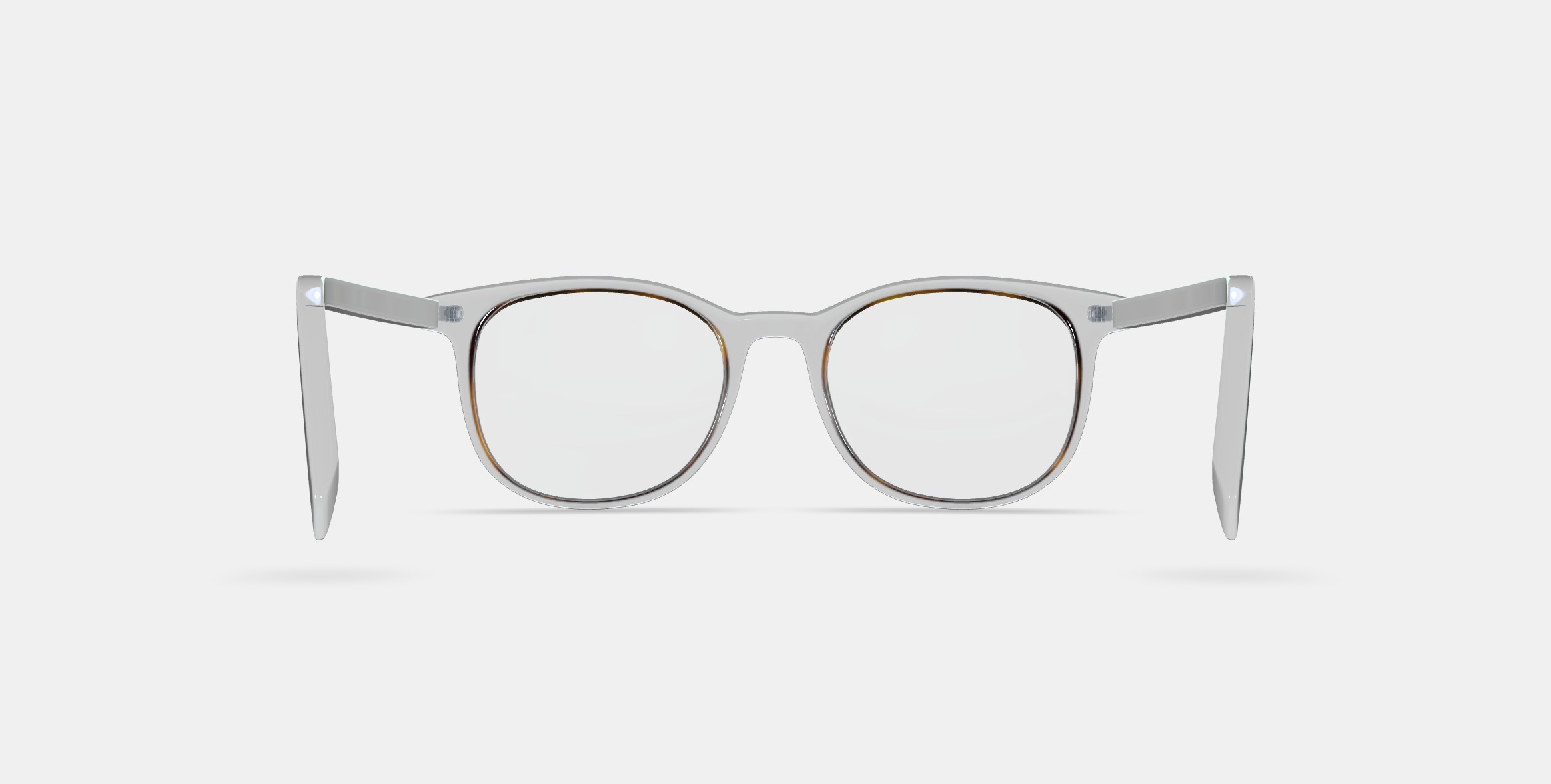 Durand Eyeglasses in Crystal with Oak Barrel 3D model_15