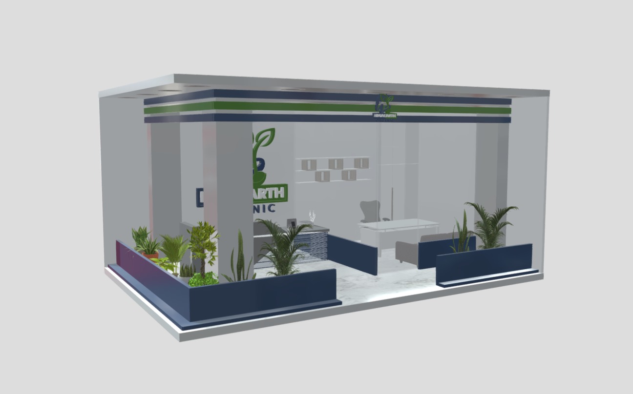 Office Front Exhibition Free 3D model_1