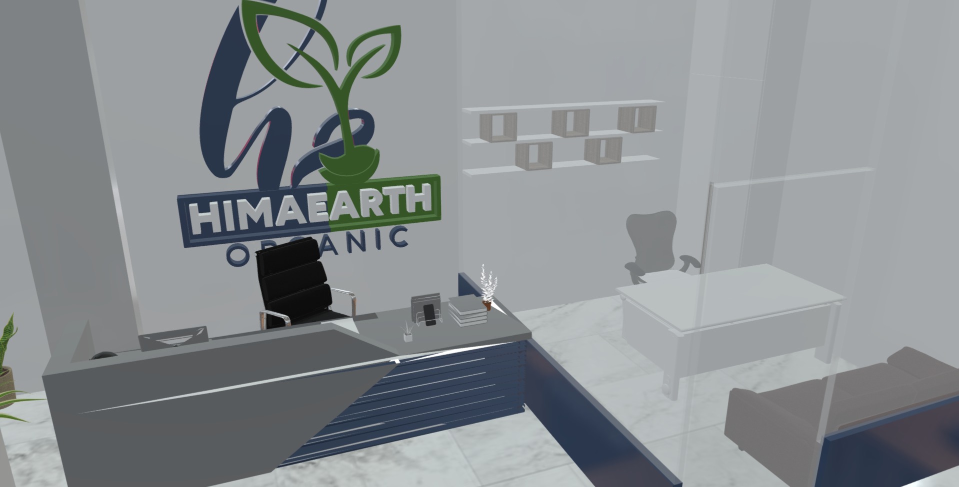 Office Front Exhibition Free 3D model_4