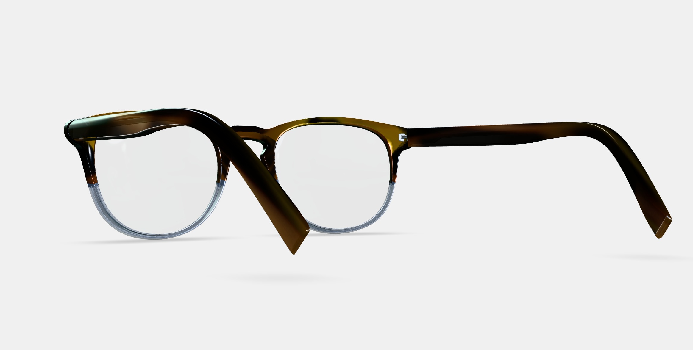 Baker Eyeglasses in Eastern Bluebird Fade 3D model_4