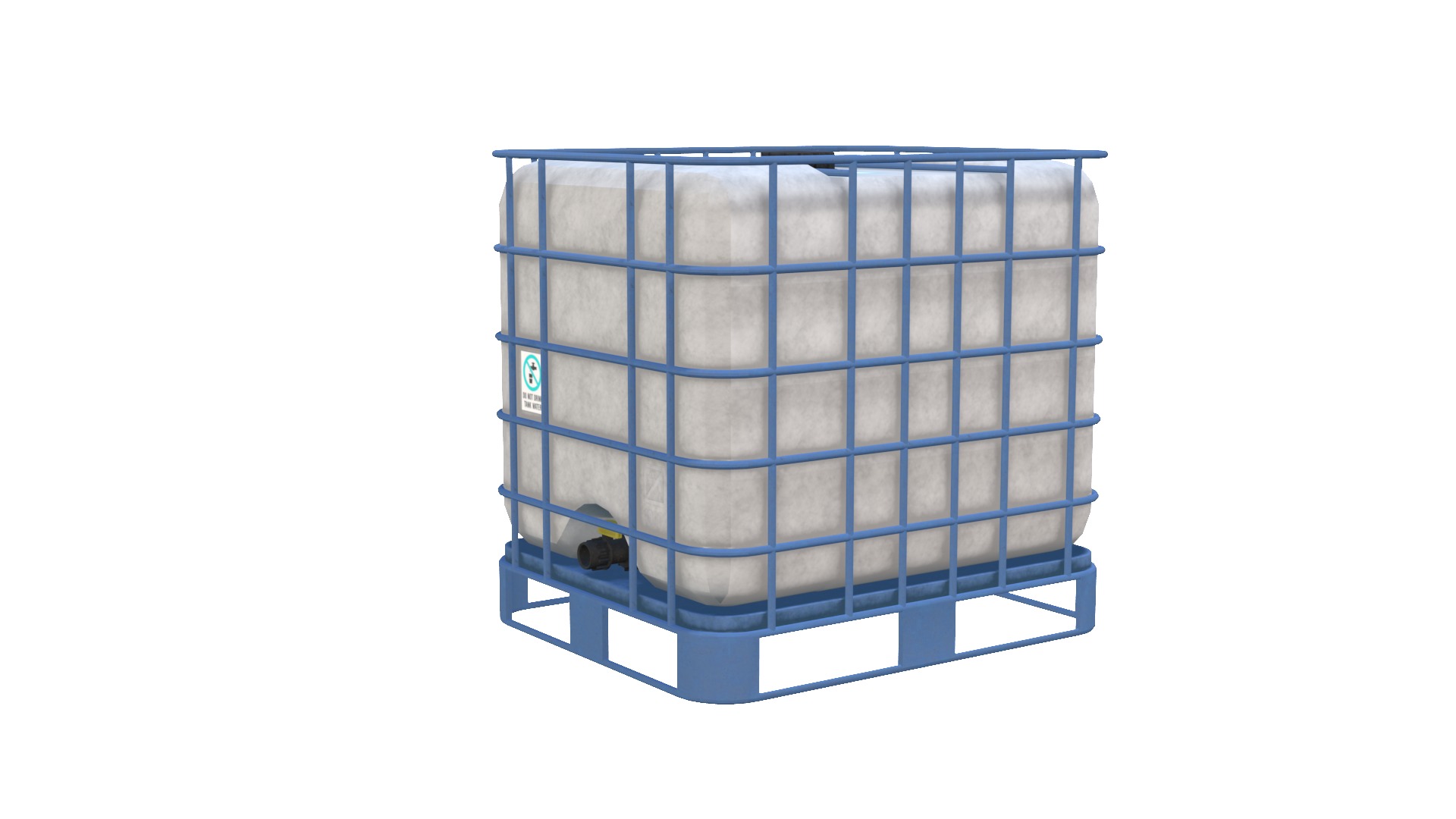 Water Tank Low Poly 3D Model Low-poly 3D model_3