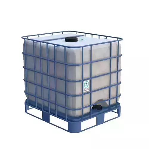 Water Tank Low Poly 3D Model