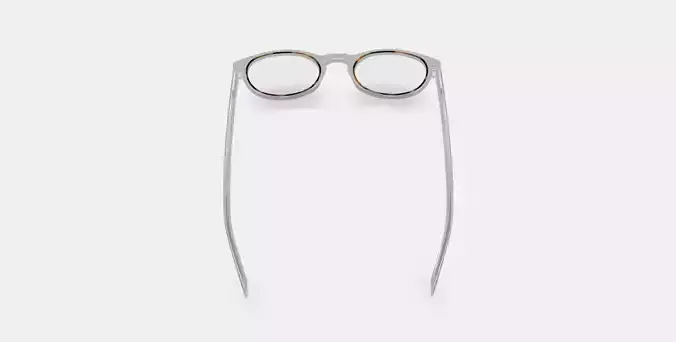 Haskell Eyeglasses in Crystal with Maple