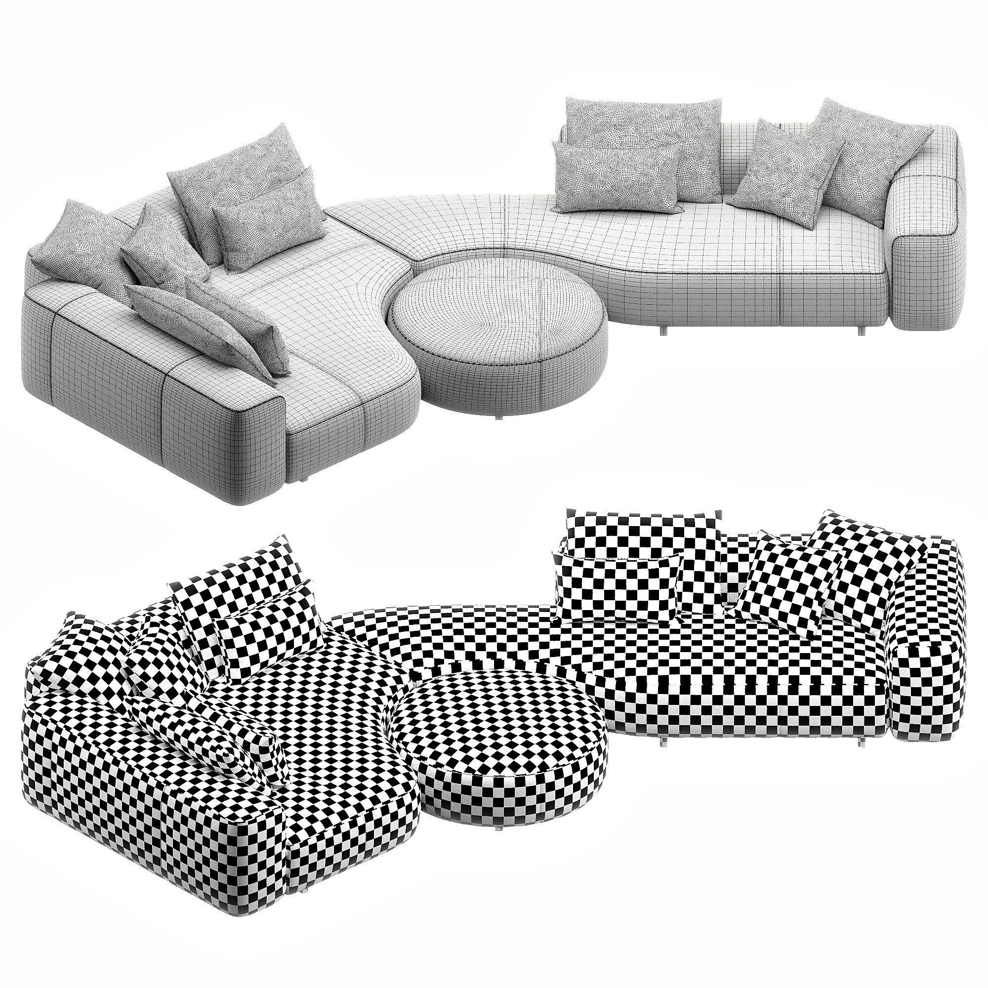 Yves Sofa 3D model_6