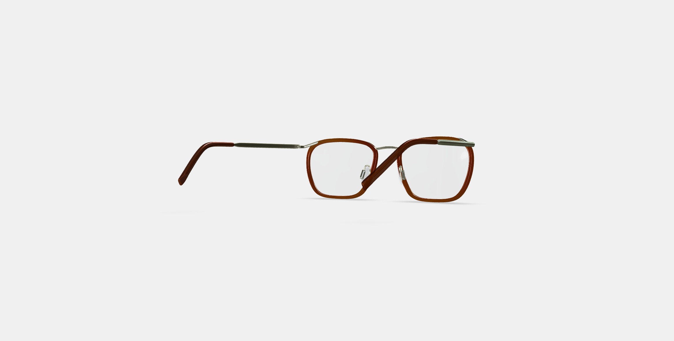 Callen Eyeglasses in Cacao Crystal with Riesling 3D model_4