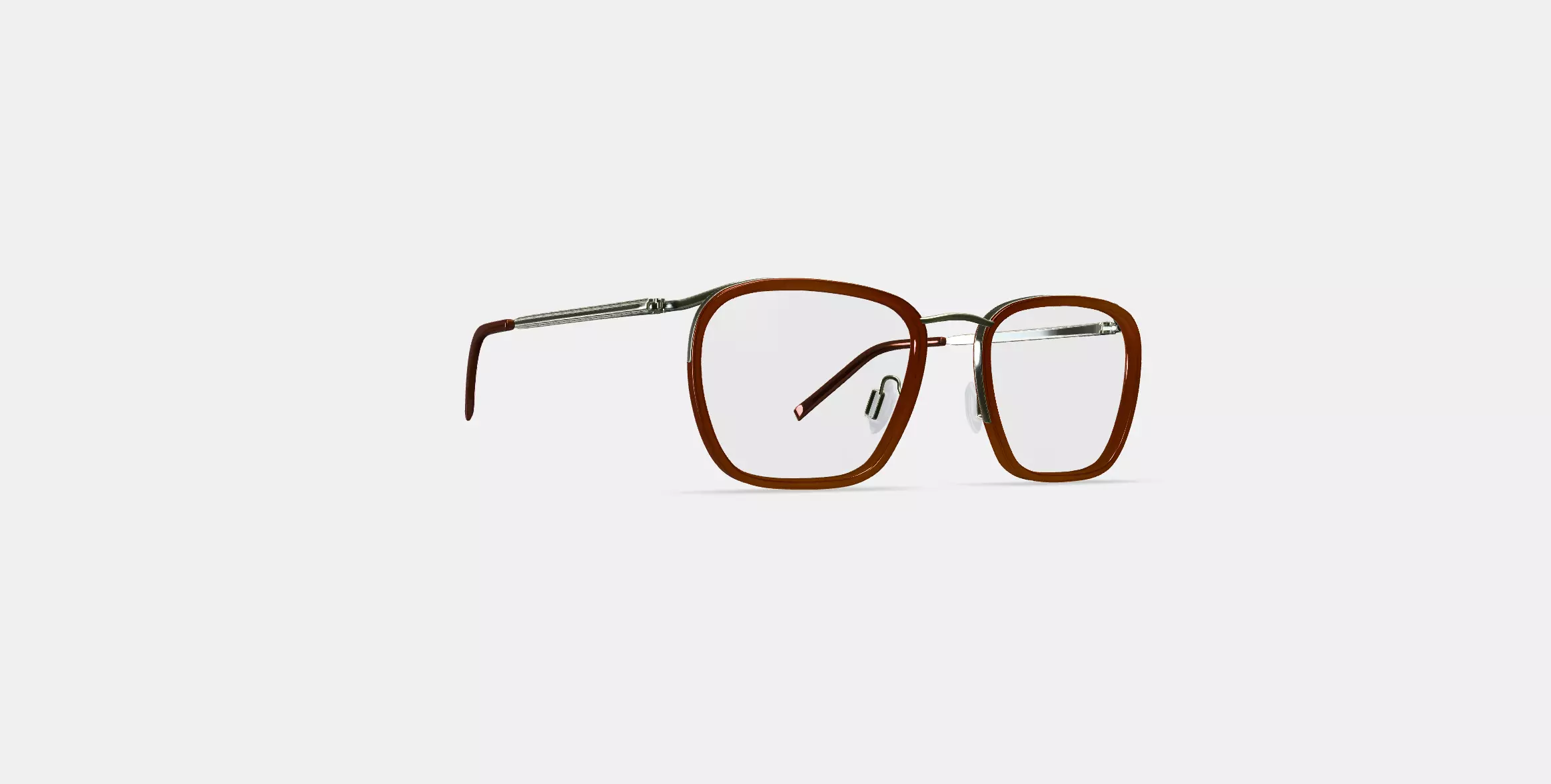 Callen Eyeglasses in Cacao Crystal with Riesling 3D model_0