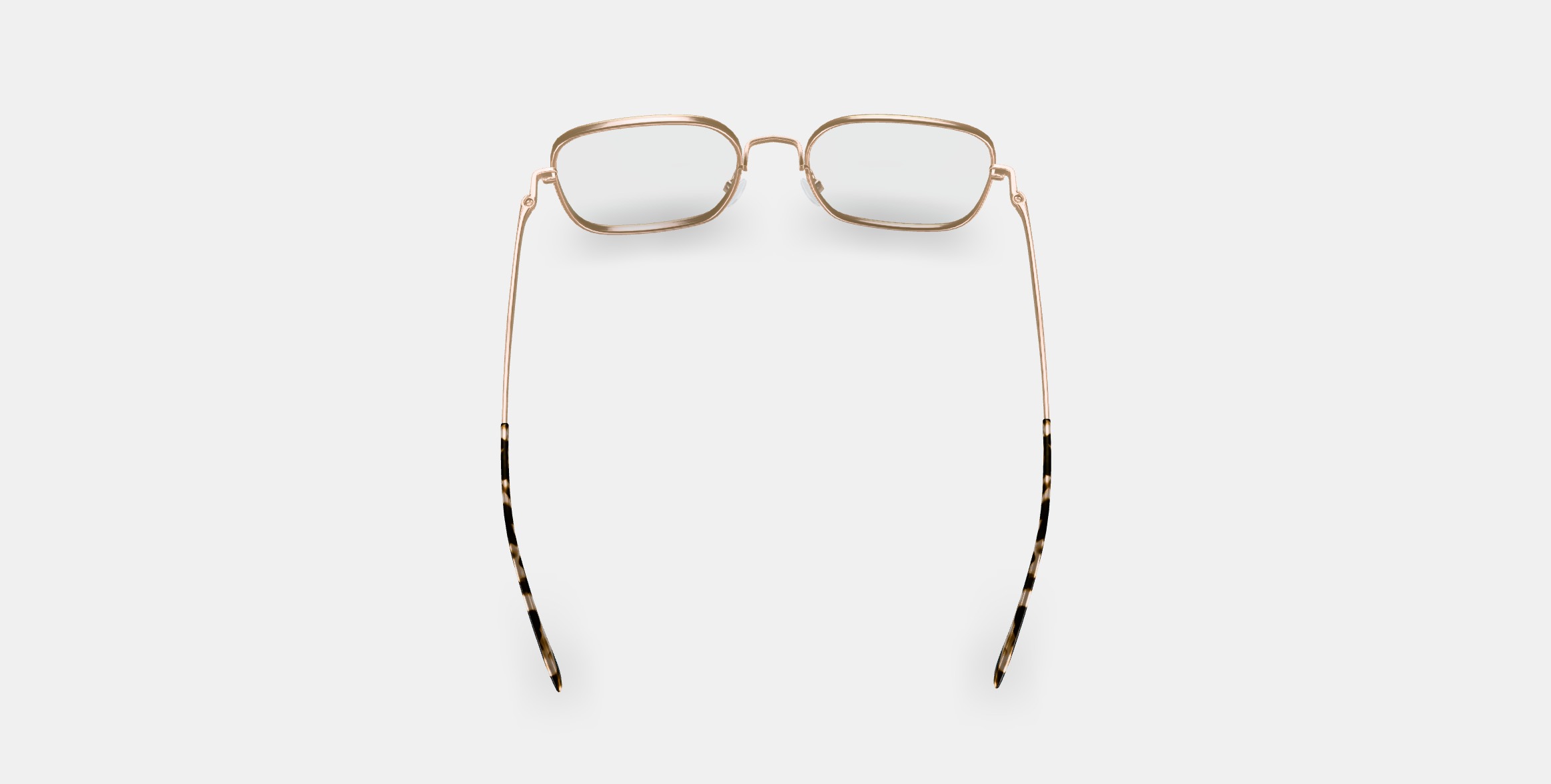 Aniyah Eyeglasses in Polished Gold 3D model_2