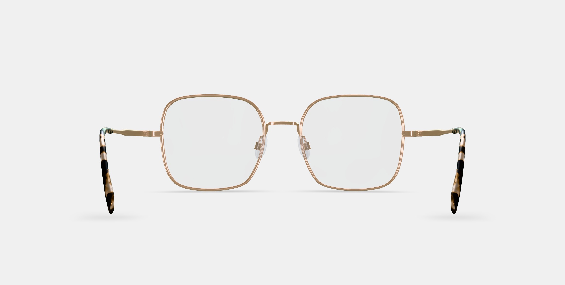 Aniyah Eyeglasses in Polished Gold 3D model_15