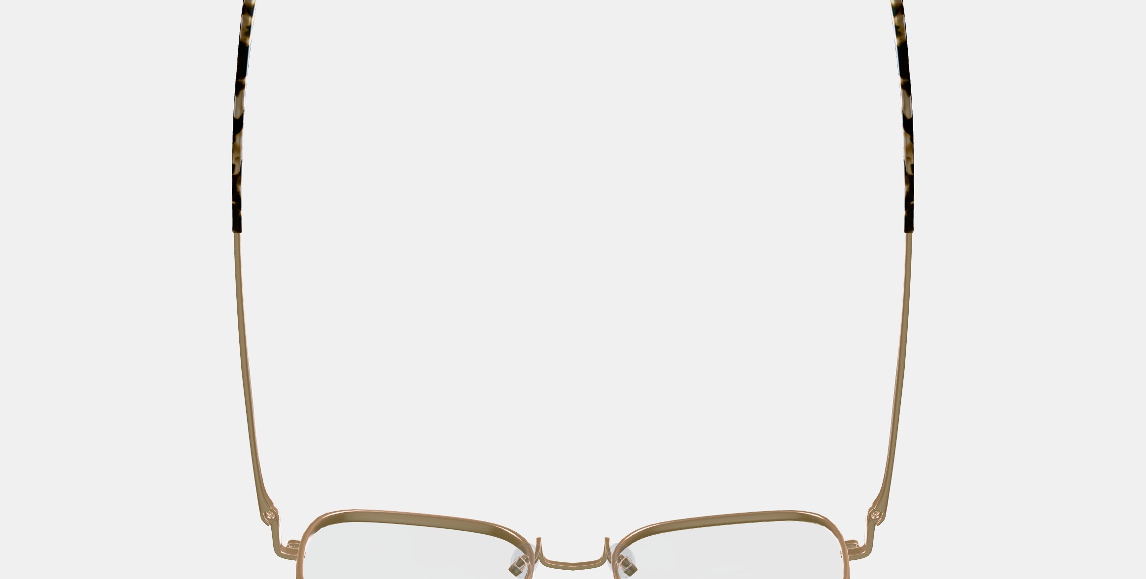 Aniyah Eyeglasses in Polished Gold 3D model_8