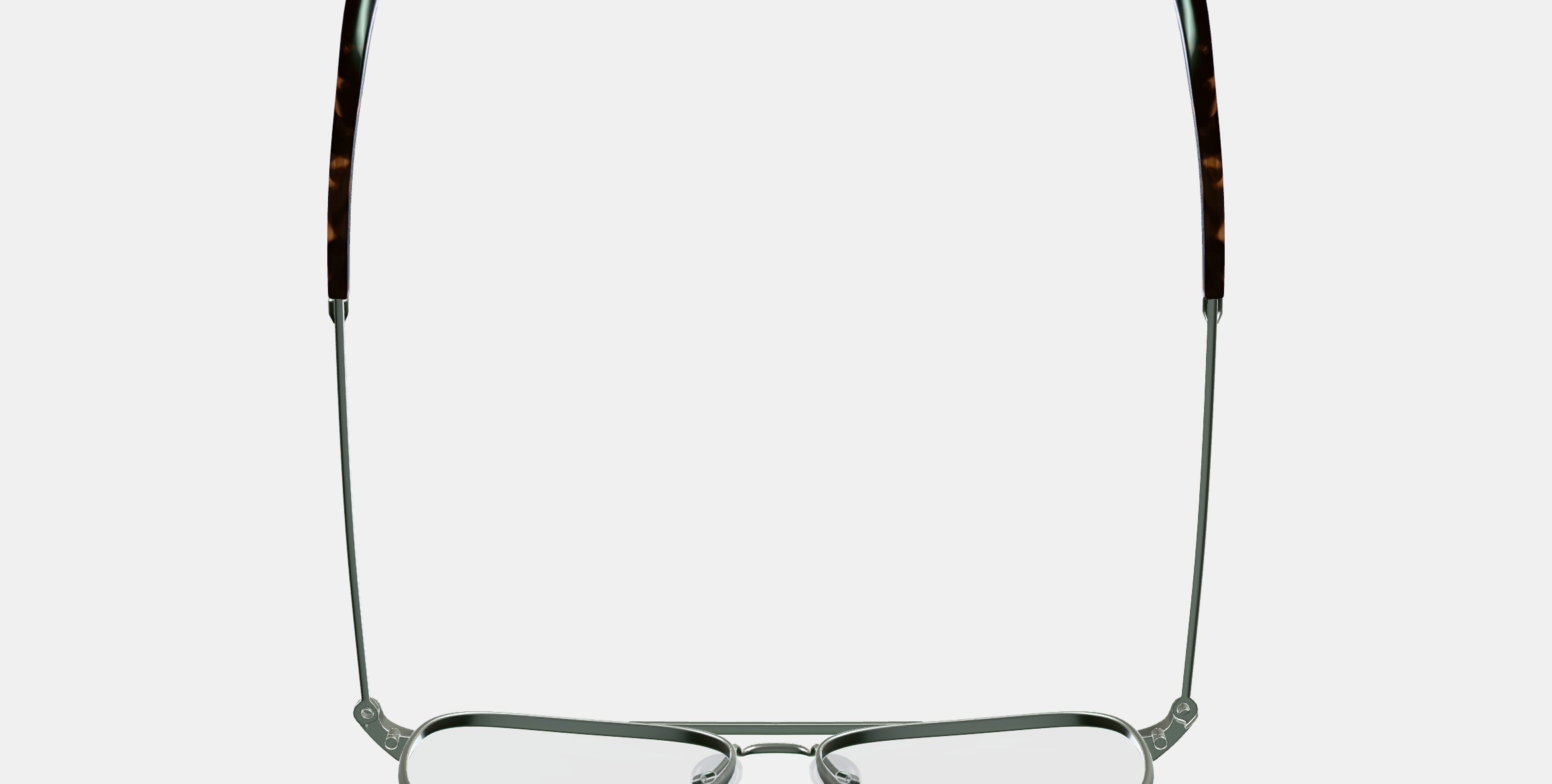 Raider Eyeglasses in Polished Silver 3D model_8