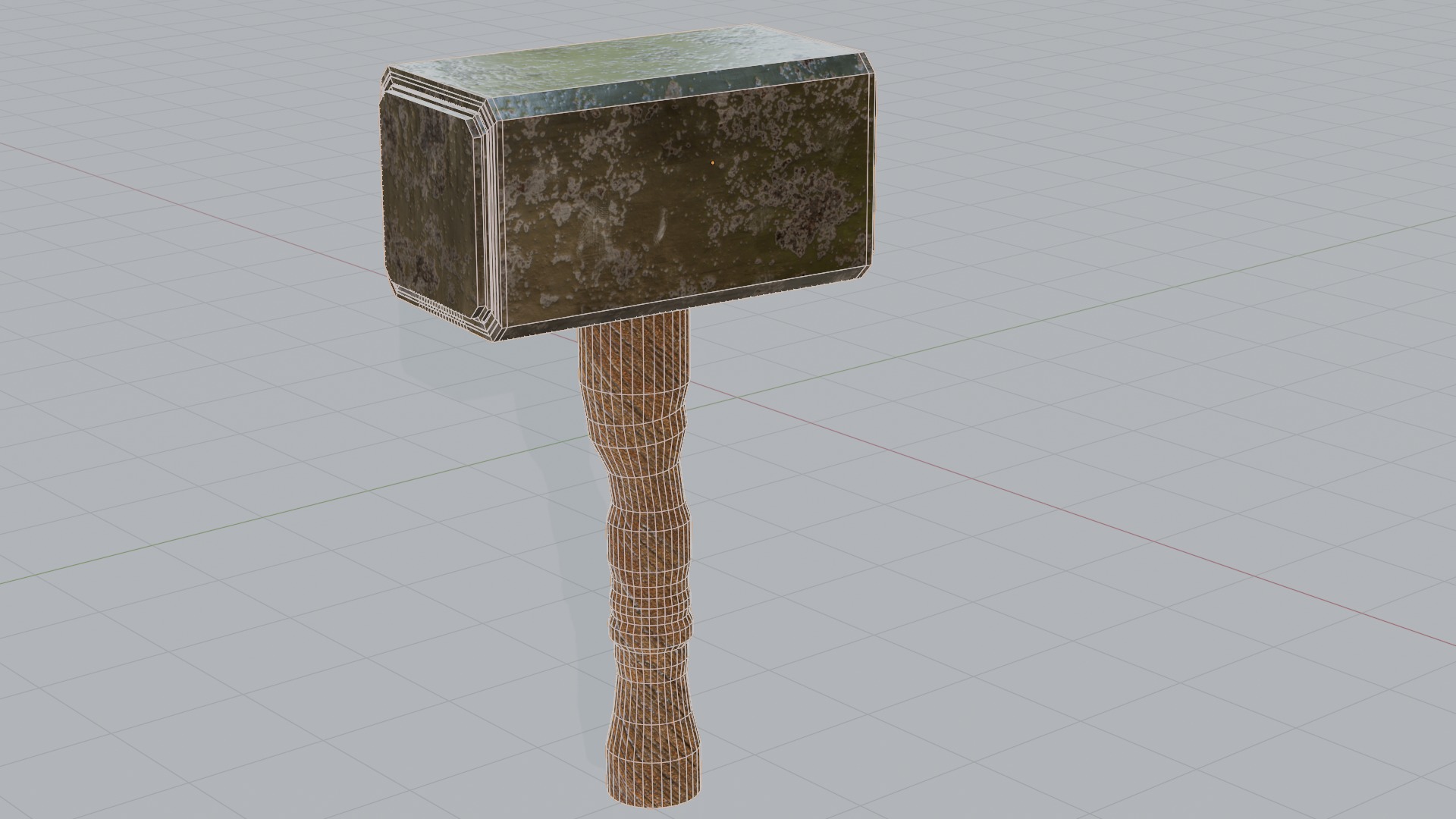 Realistic 3D Hammer Model 3D model_4