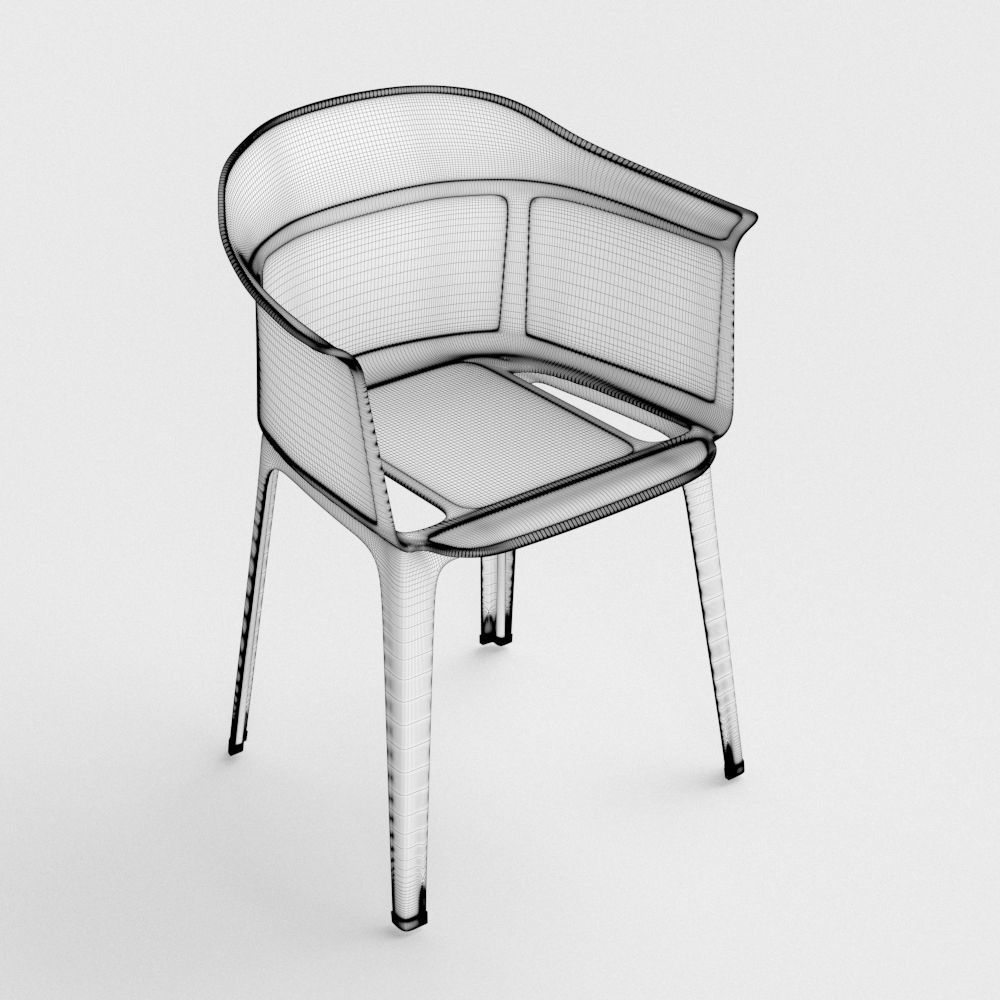 Papyrus Club Chair 3D model_1