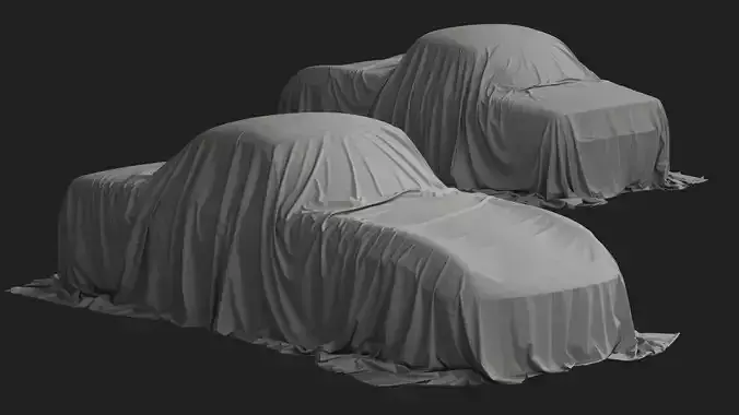 Retro Car Cover 02 3D model