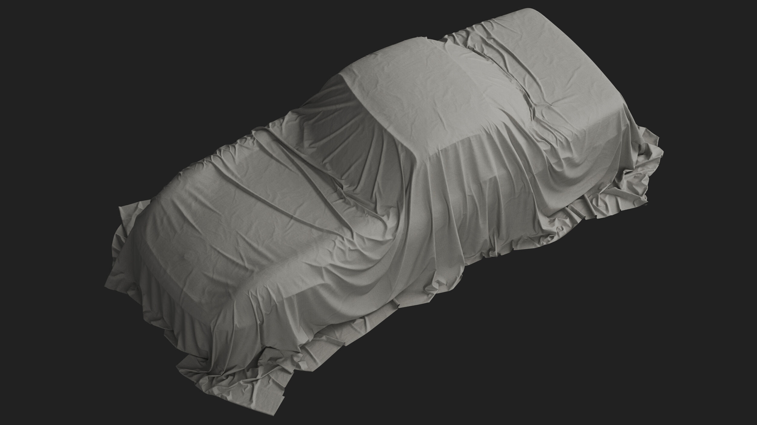 Retro Car Cover 02 3D model_5
