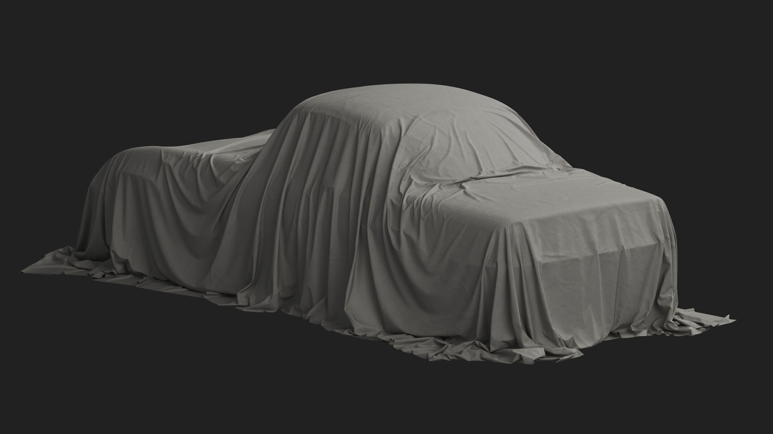 Retro Car Cover 02 3D model_4
