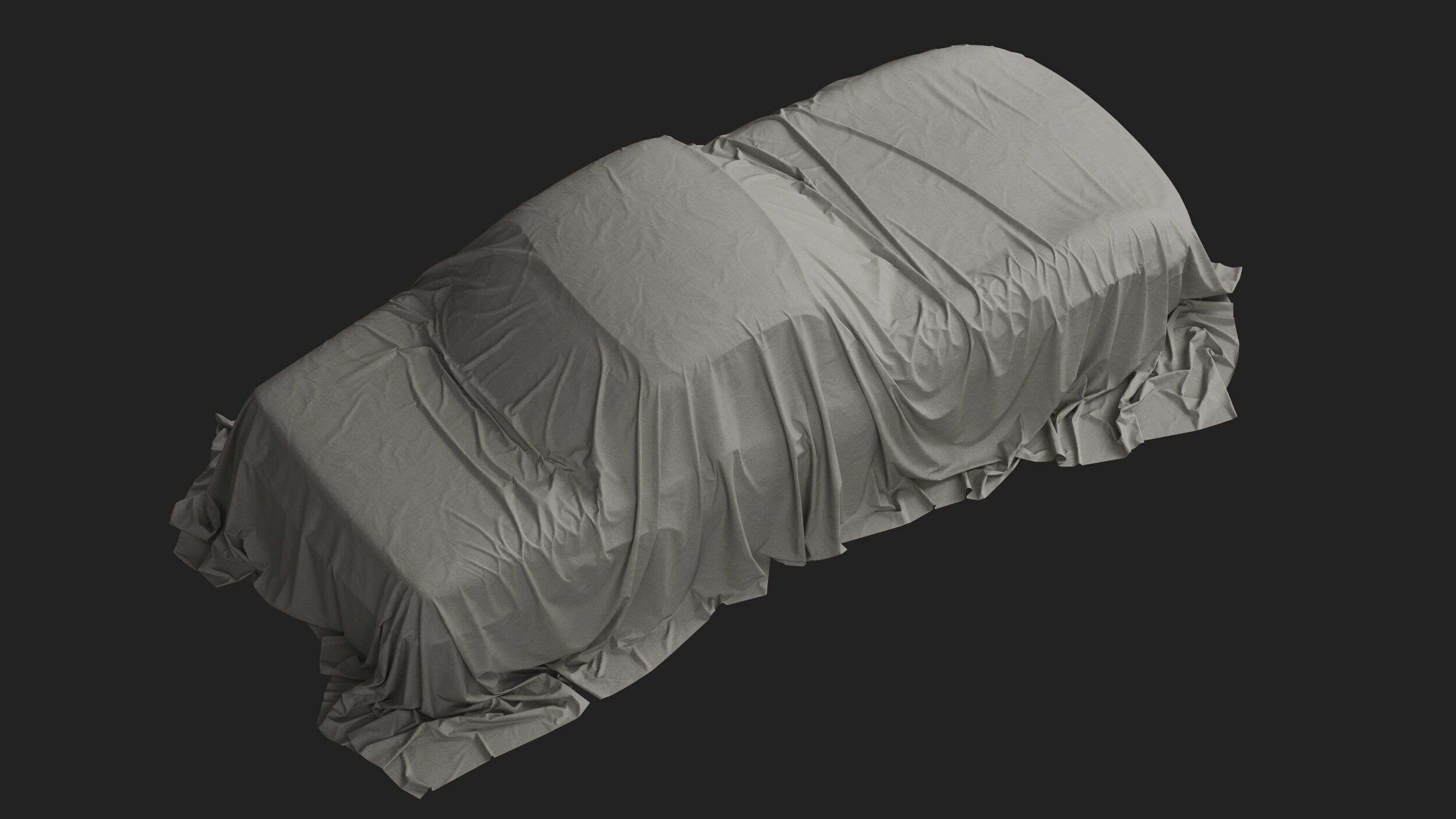 Retro Car Cover 02 3D model_6