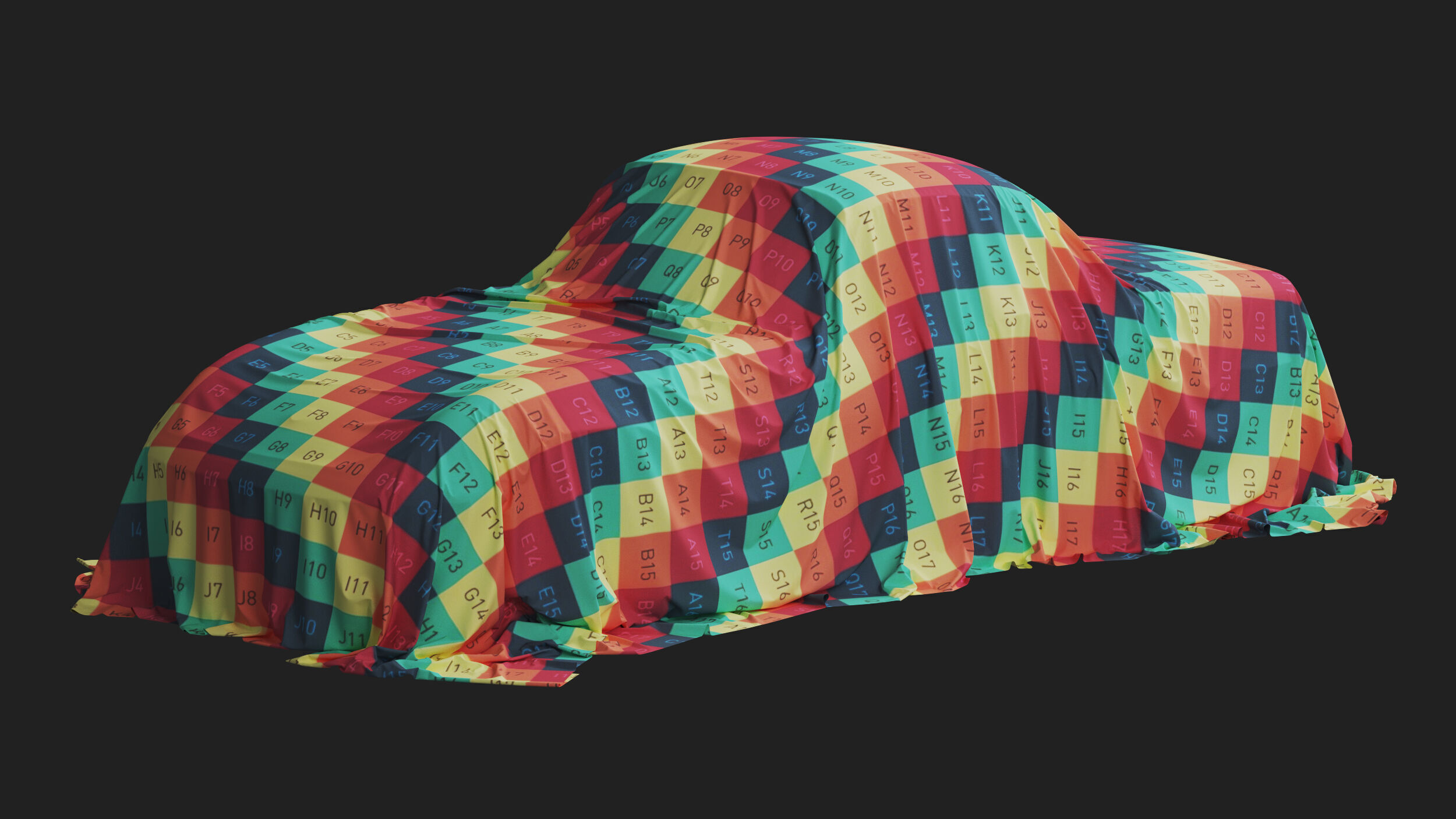 Retro Car Cover 02 3D model_8