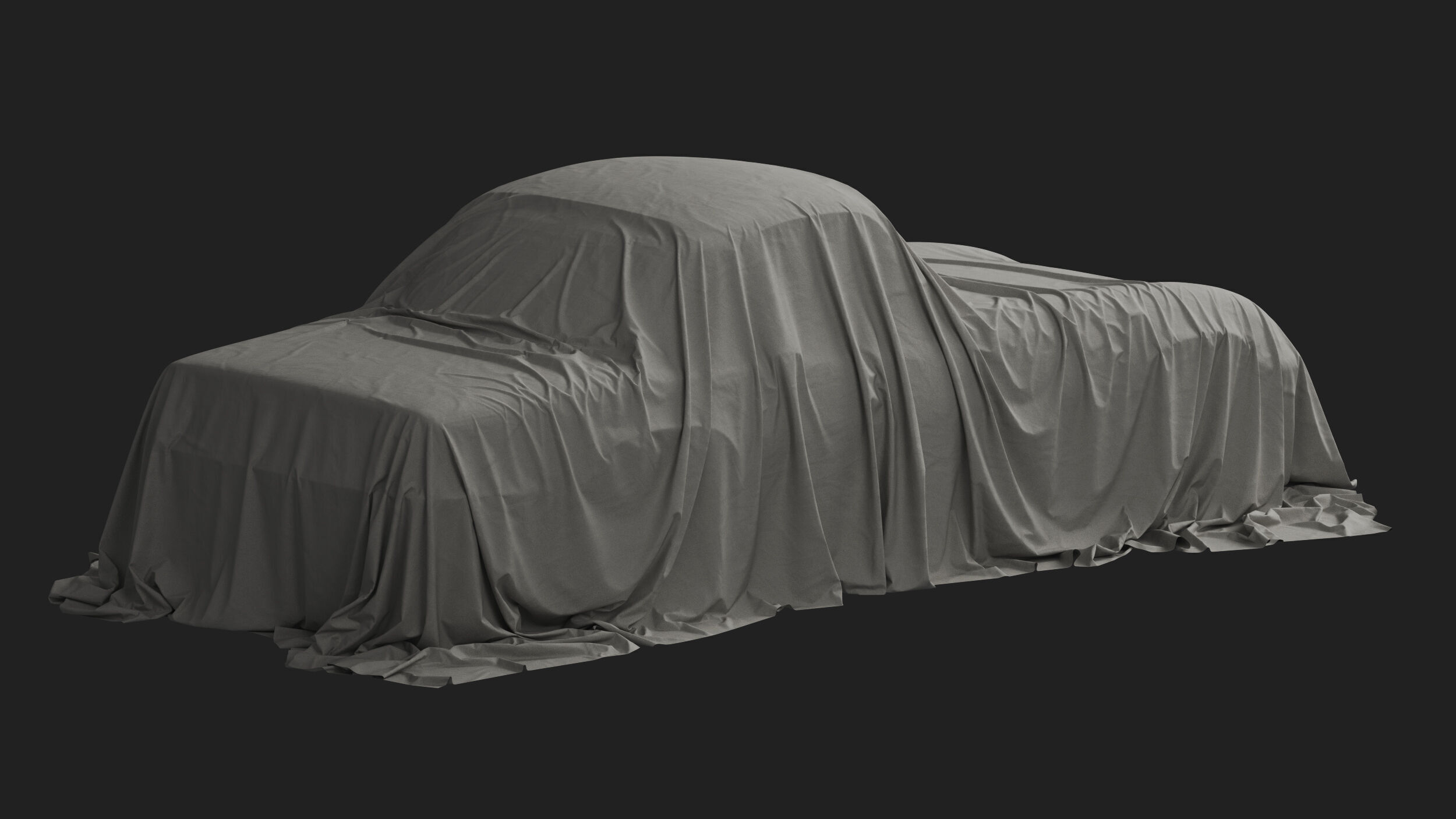 Retro Car Cover 02 3D model_3