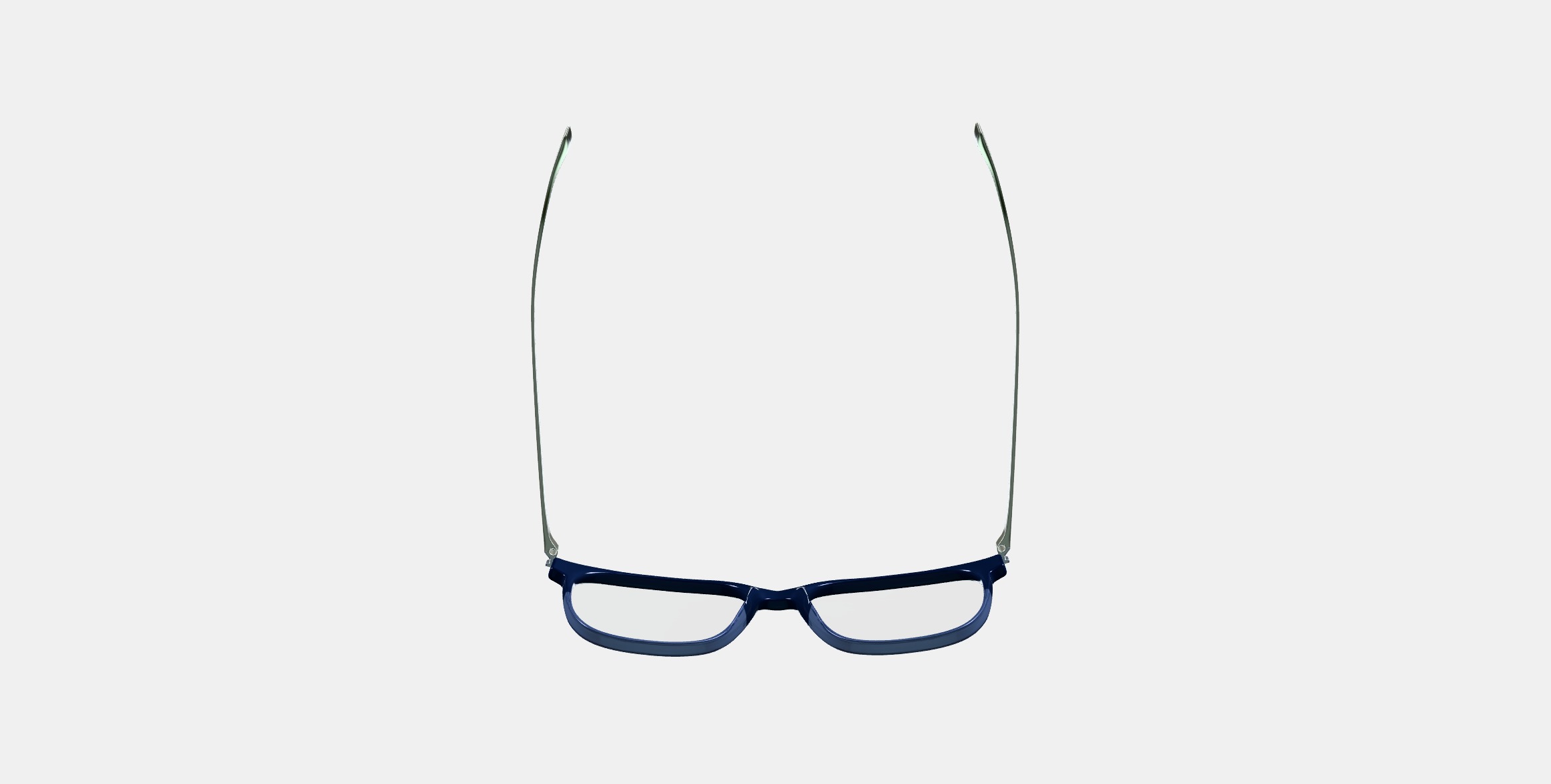 Caleb Eyeglasses in Midnight Fade with Polished Silver 3D model_7