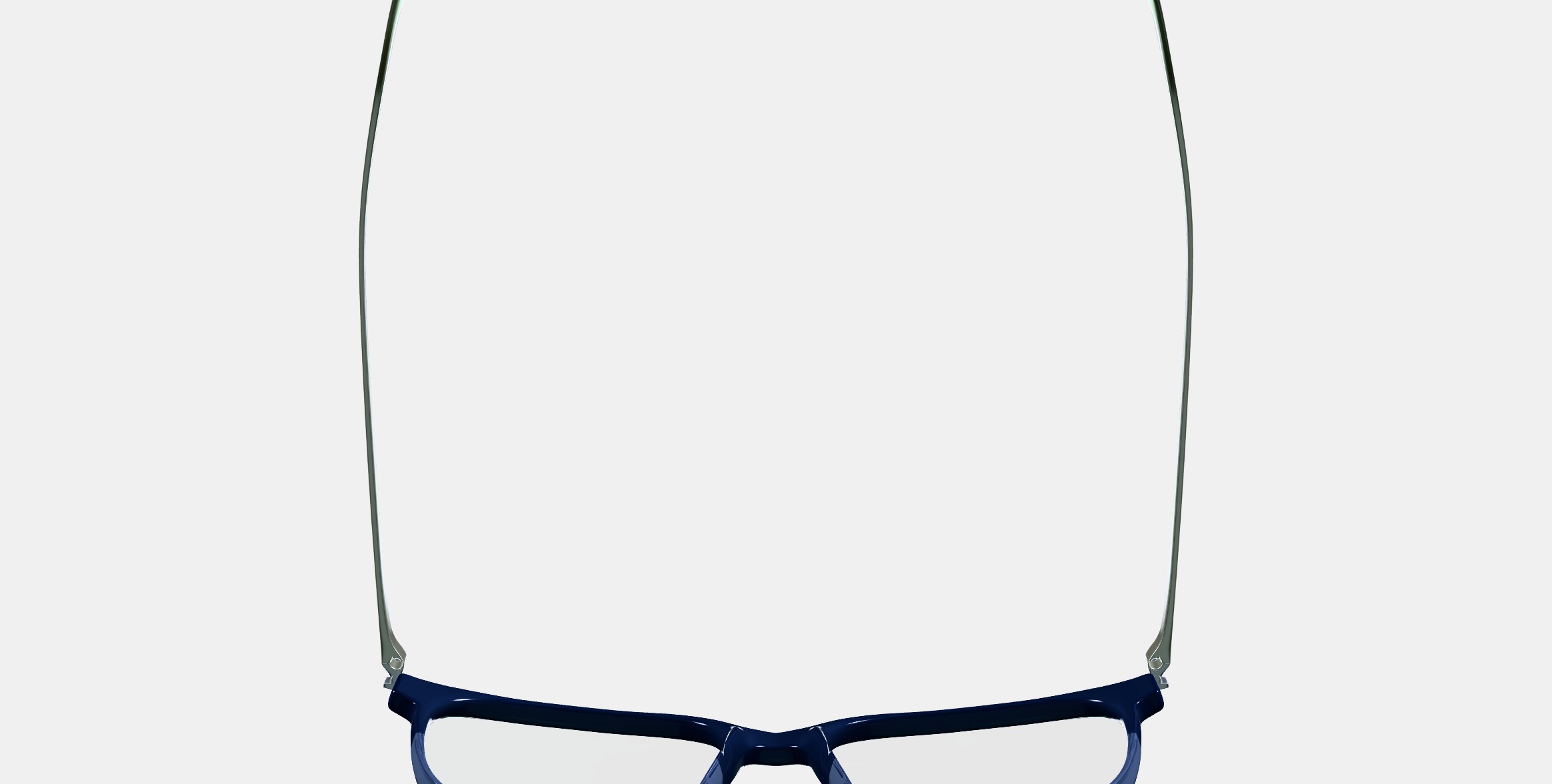 Caleb Eyeglasses in Midnight Fade with Polished Silver 3D model_8