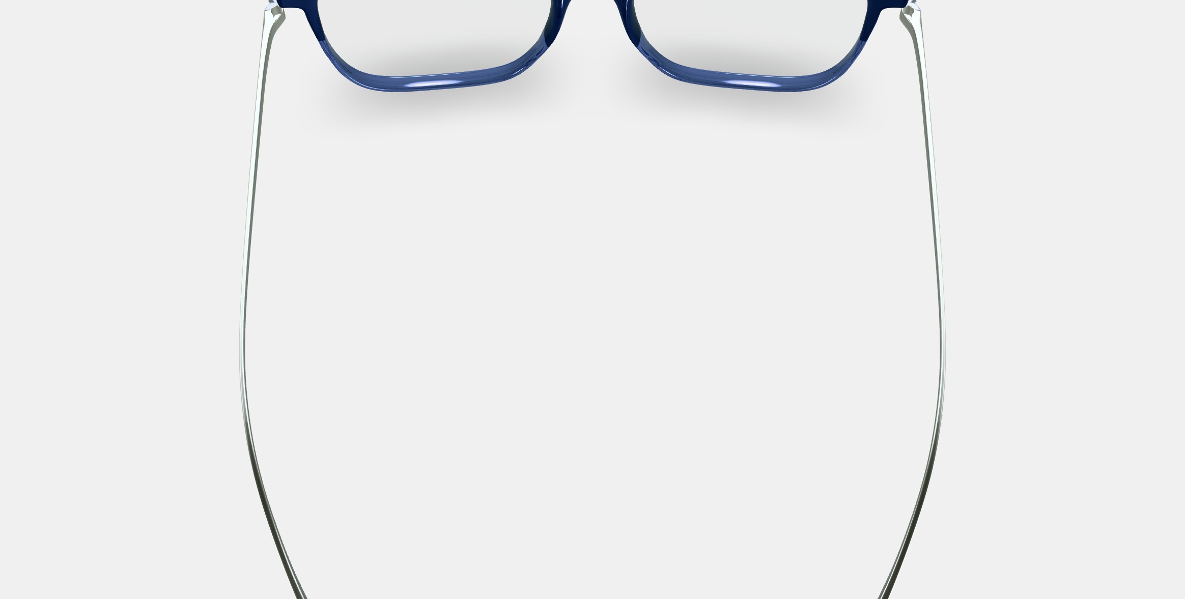 Caleb Eyeglasses in Midnight Fade with Polished Silver 3D model_4