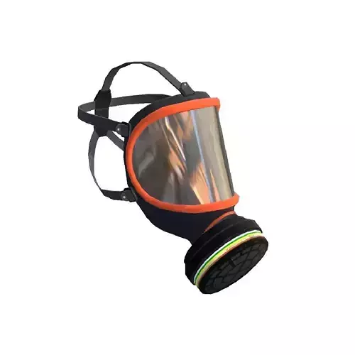 Gas Mask Low Poly 3D Model