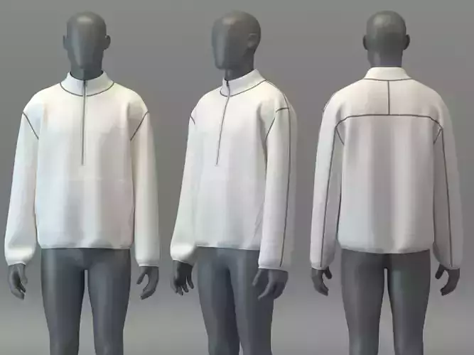 Oversize Half-Zip Jumper