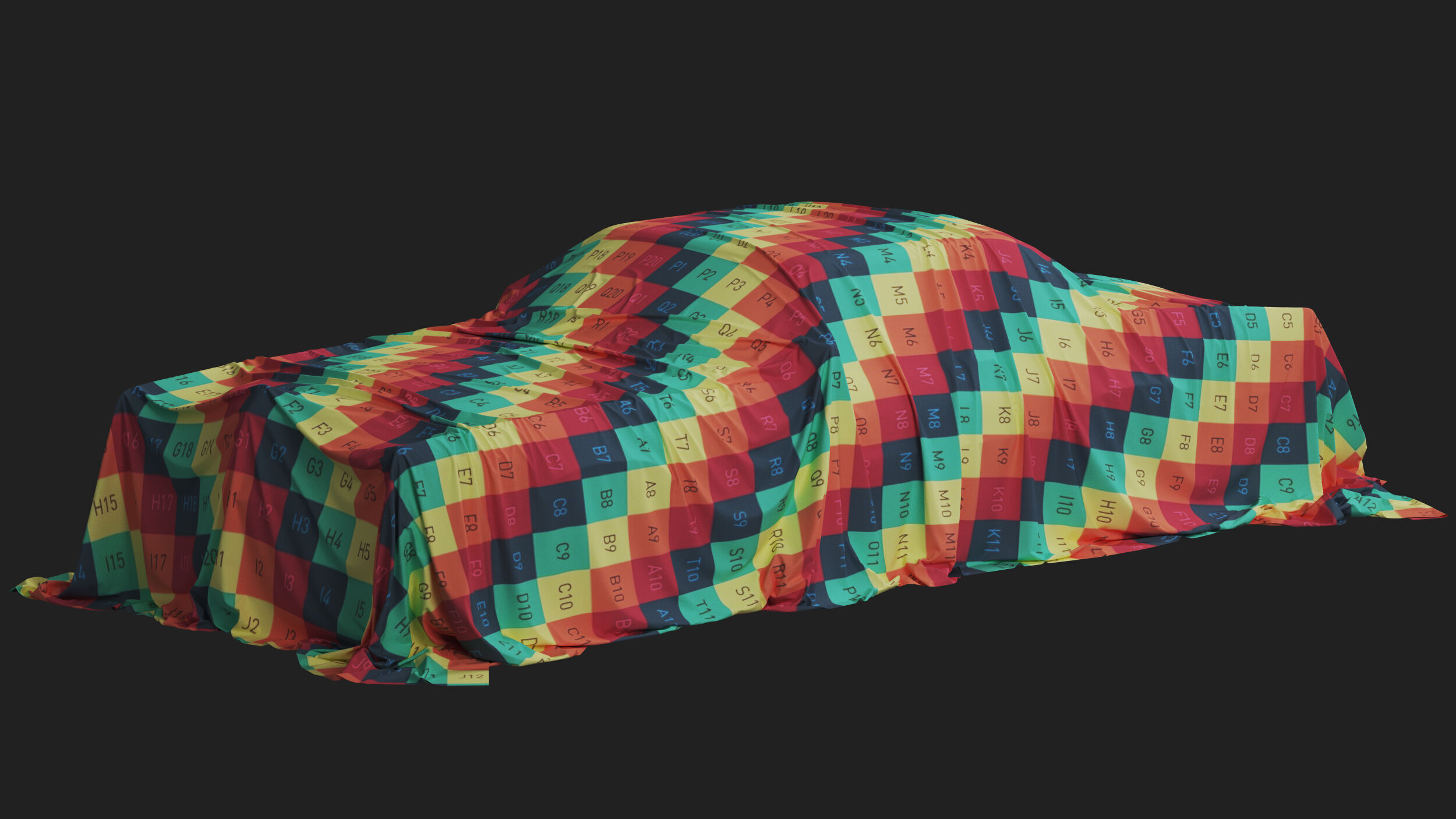 Retro Car Cover 03 3D model_8