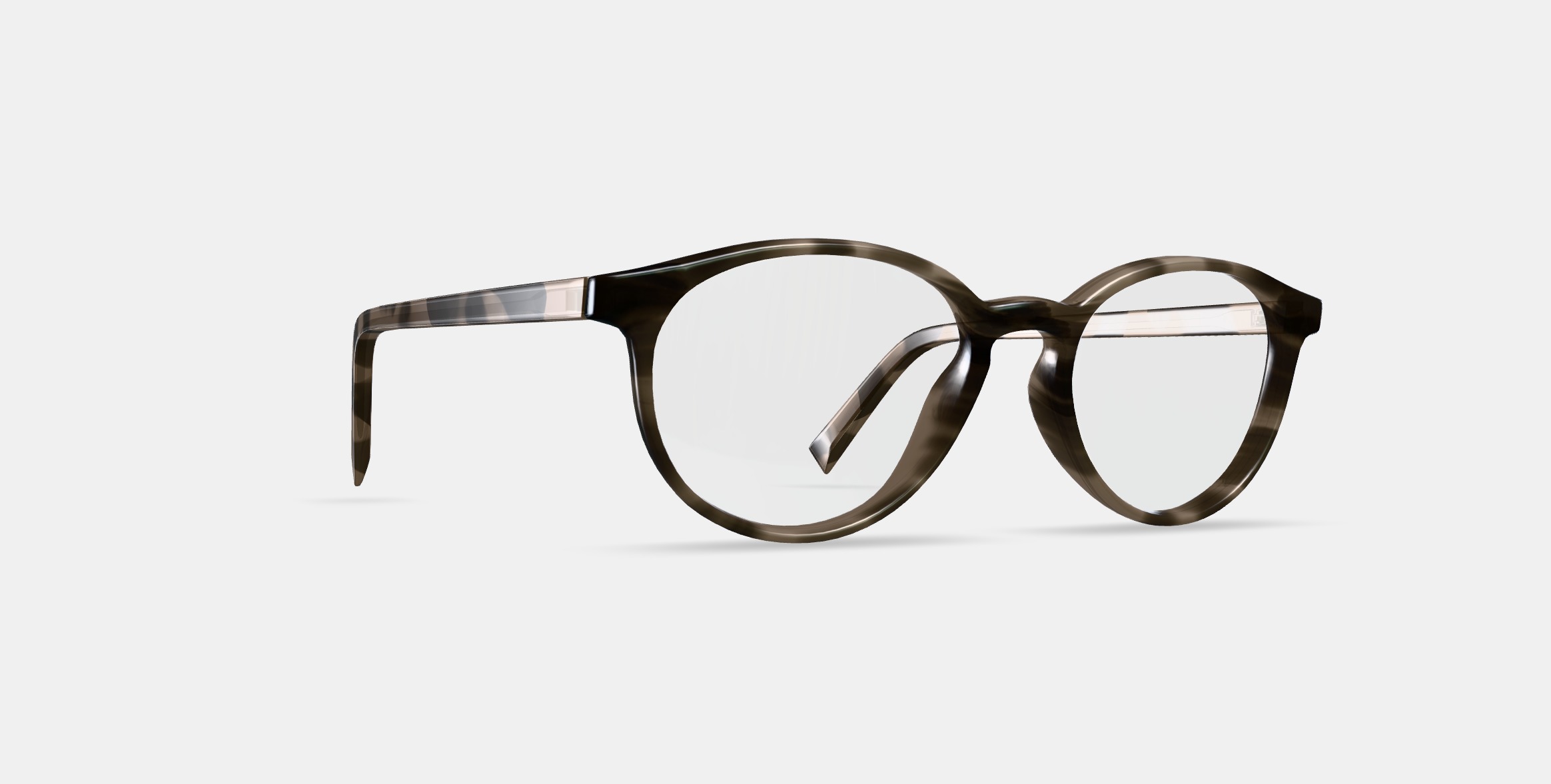 Watts Eyeglasses in Greystone 3D model_9