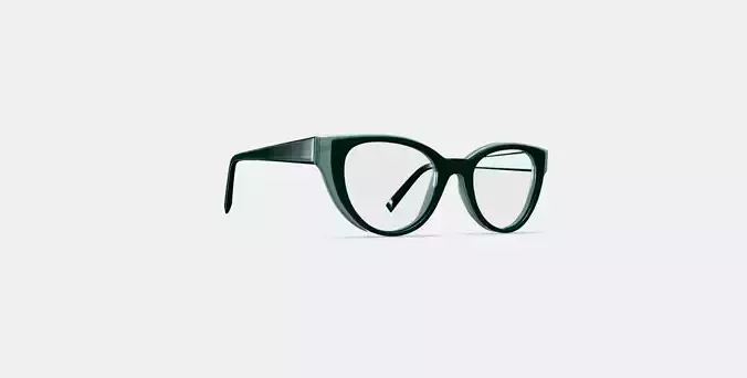 Camila Eyeglasses in Forest Green with Majorca Mint