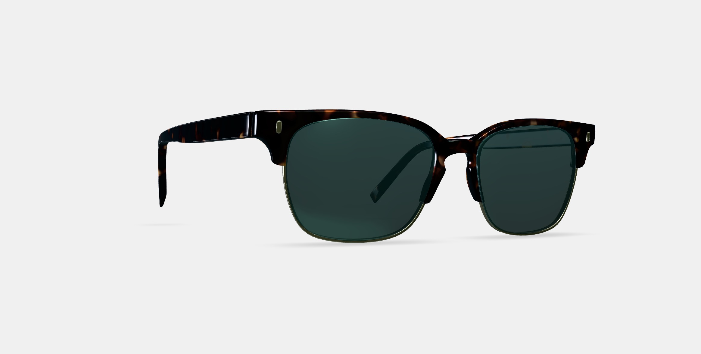 Ames Sunglasses in Whiskey Tortoise with Riesling 3D model_9
