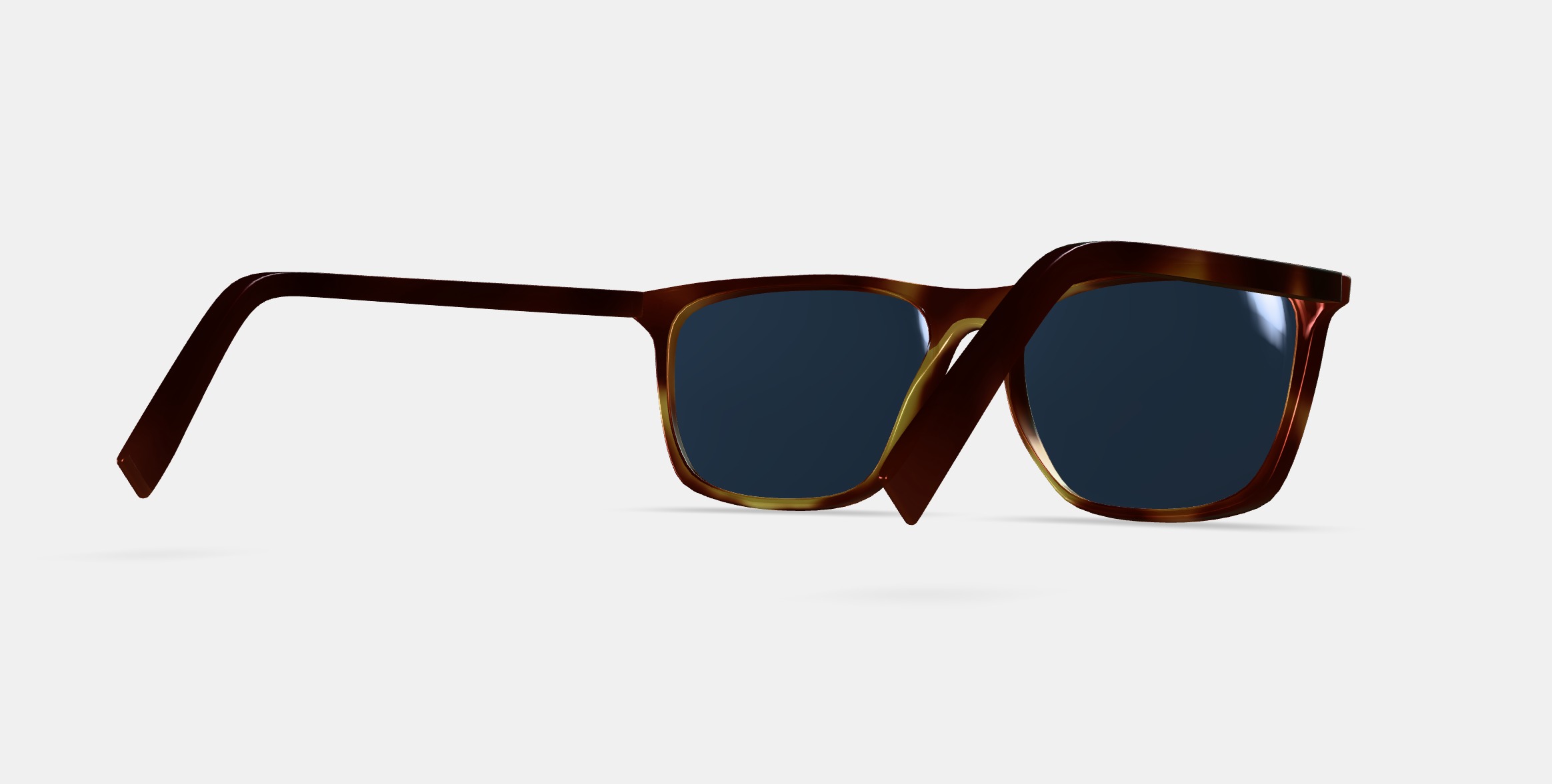 Fletcher Sunglasses in Rye Tortoise 3D model_6