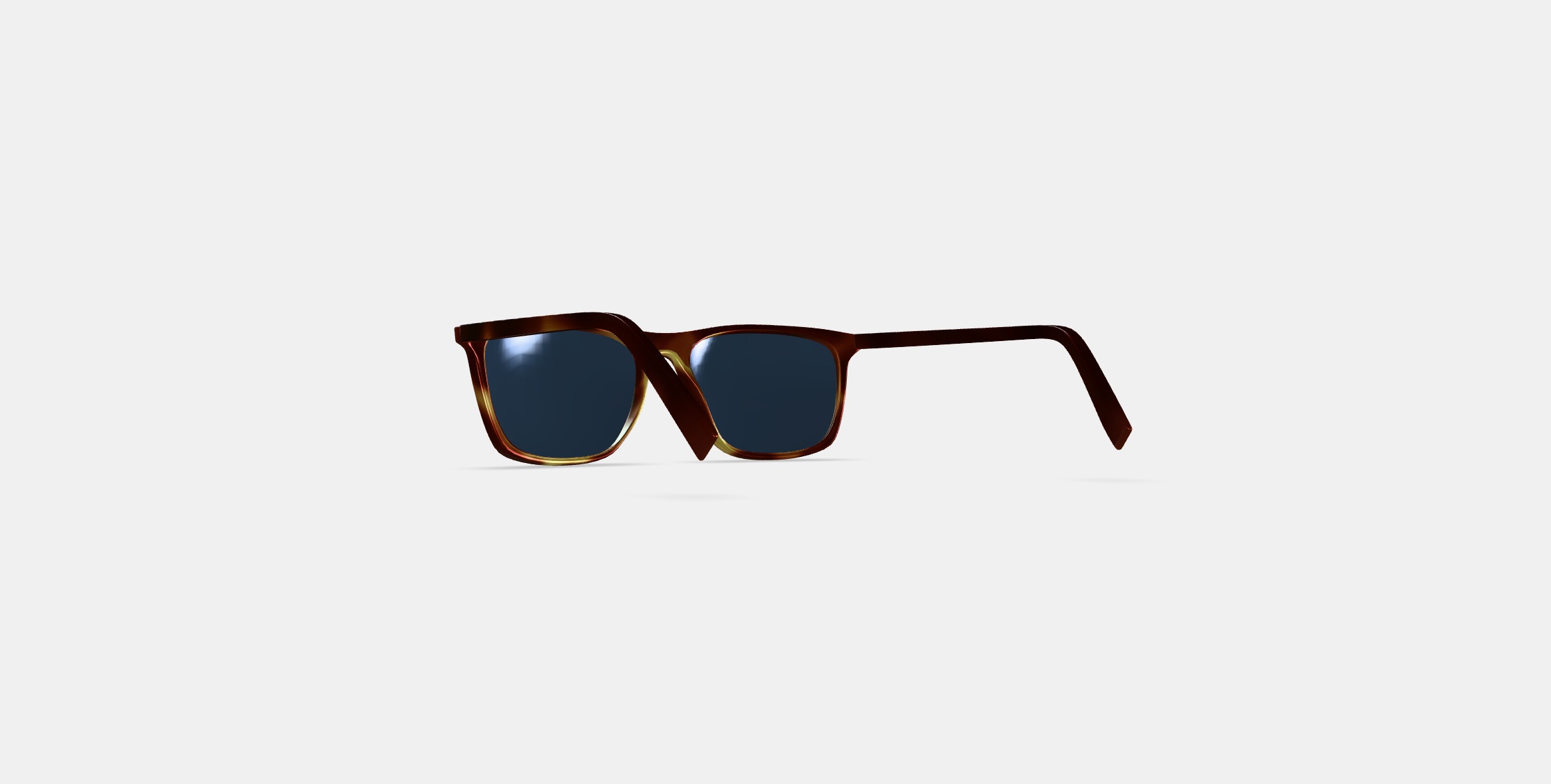 Fletcher Sunglasses in Rye Tortoise 3D model_16