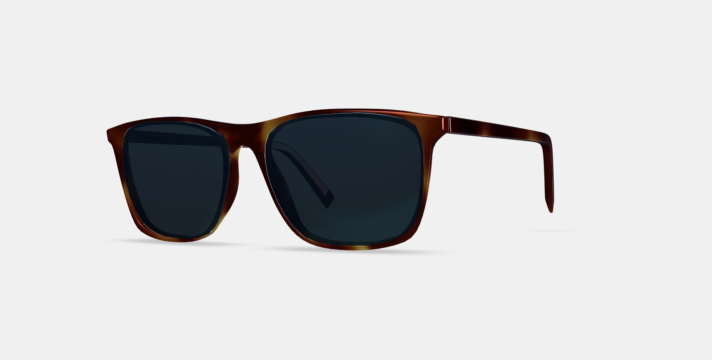 Fletcher Sunglasses in Rye Tortoise 3D model_13