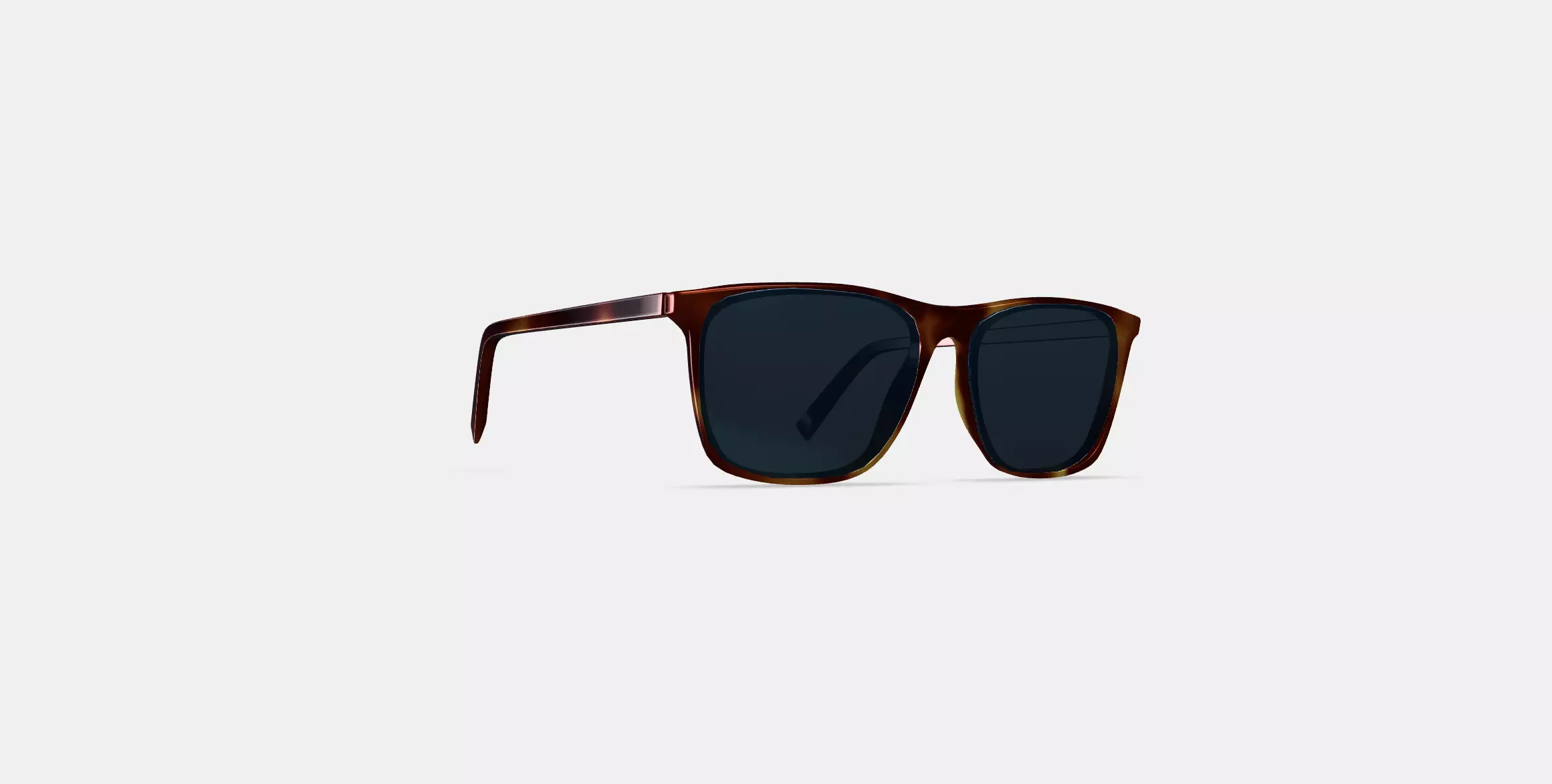 Fletcher Sunglasses in Rye Tortoise 3D model_0