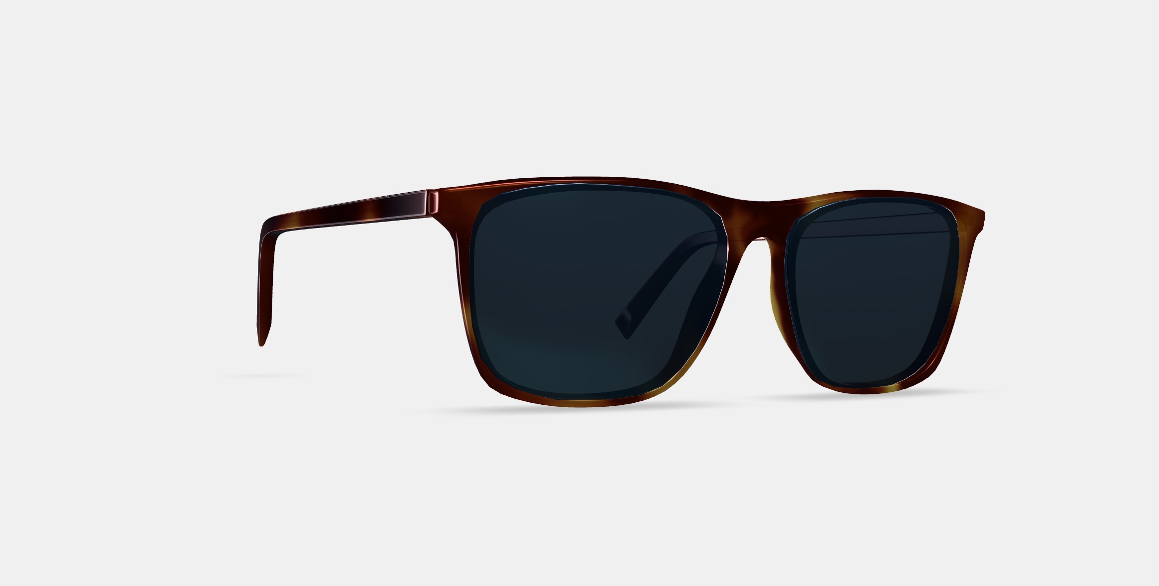 Fletcher Sunglasses in Rye Tortoise 3D model_9