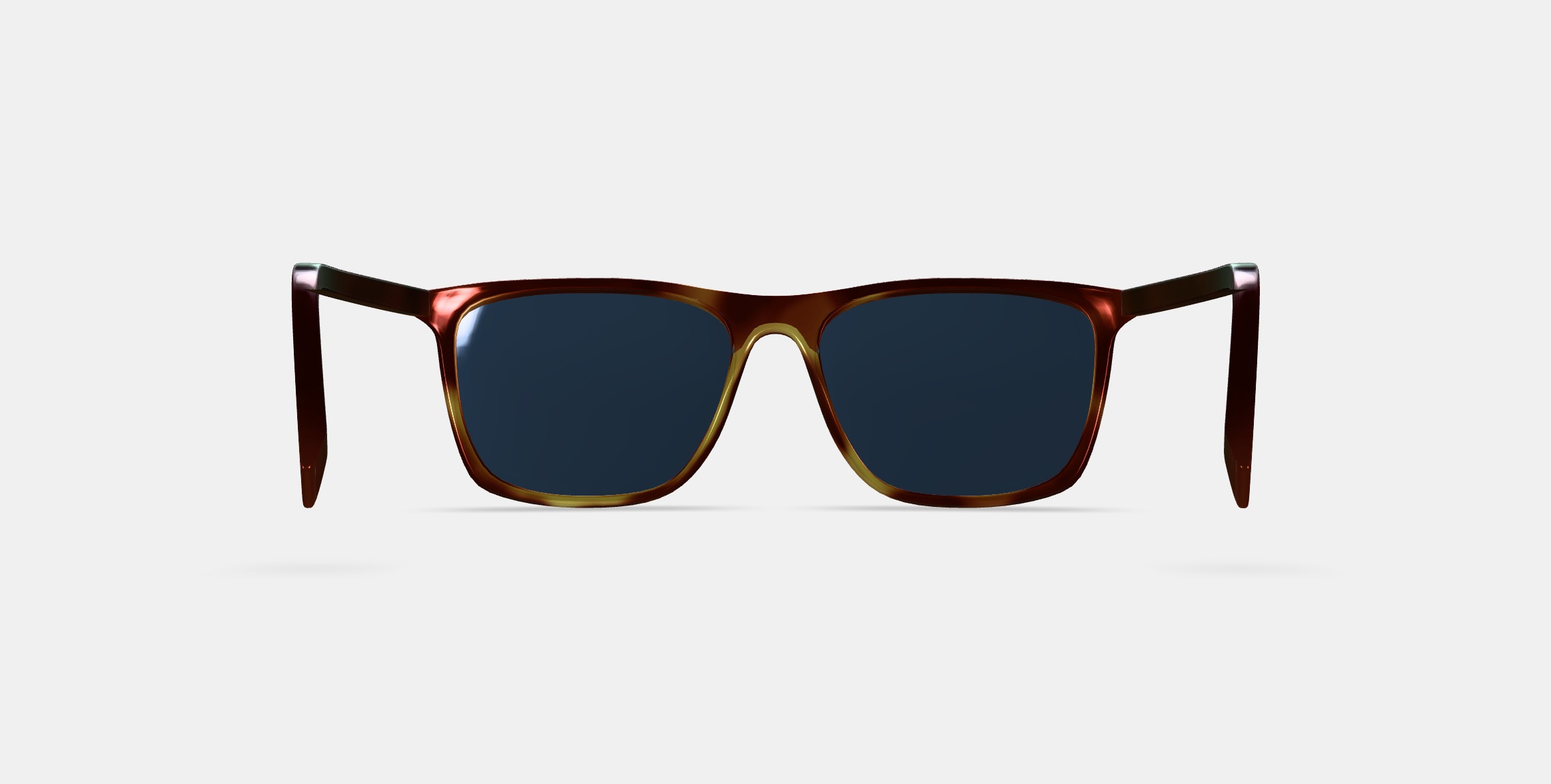 Fletcher Sunglasses in Rye Tortoise 3D model_15