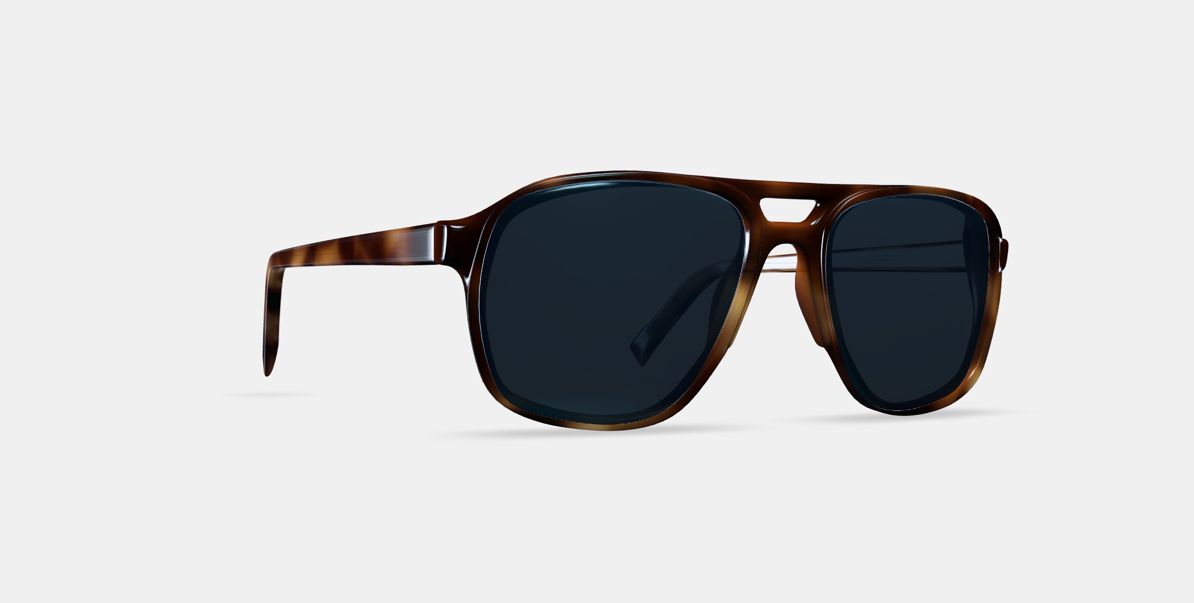 Hatcher Sunglasses in Oak Barrel 3D model_9