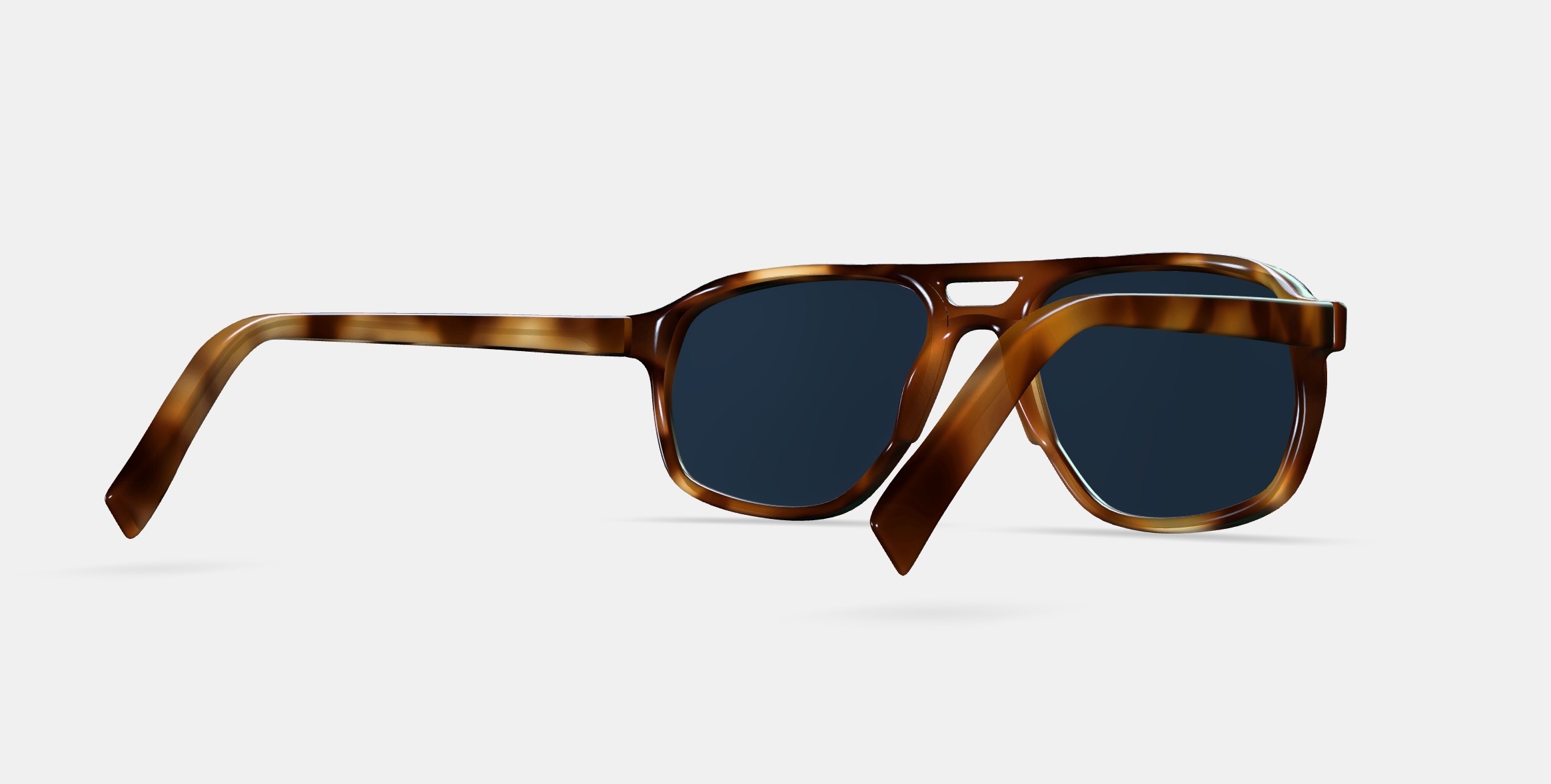 Hatcher Sunglasses in Oak Barrel 3D model_7