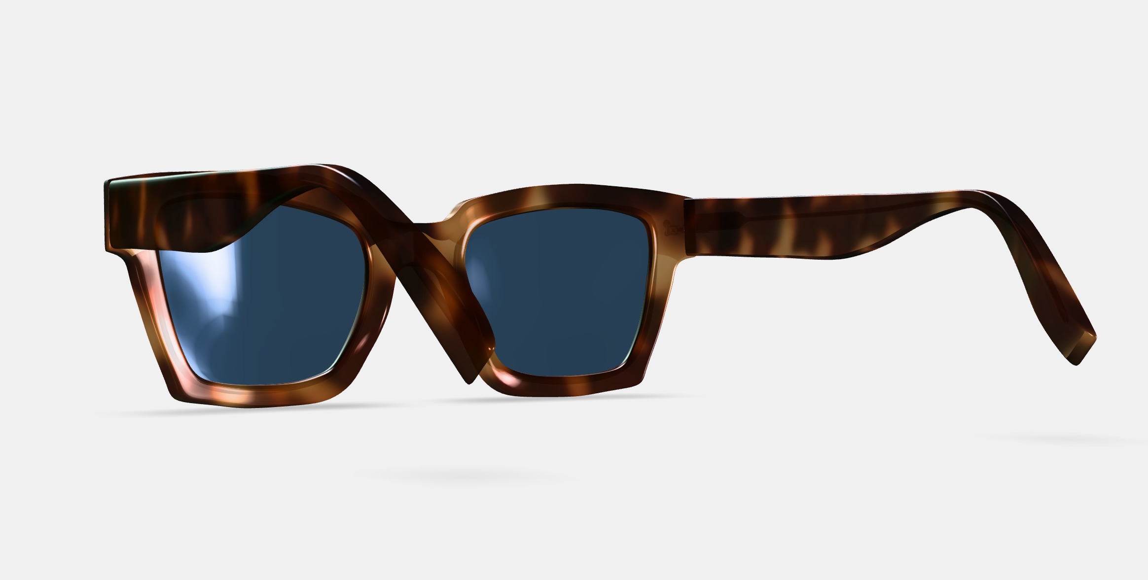 Sonia Sunglasses in Oak Barrel 3D model_2