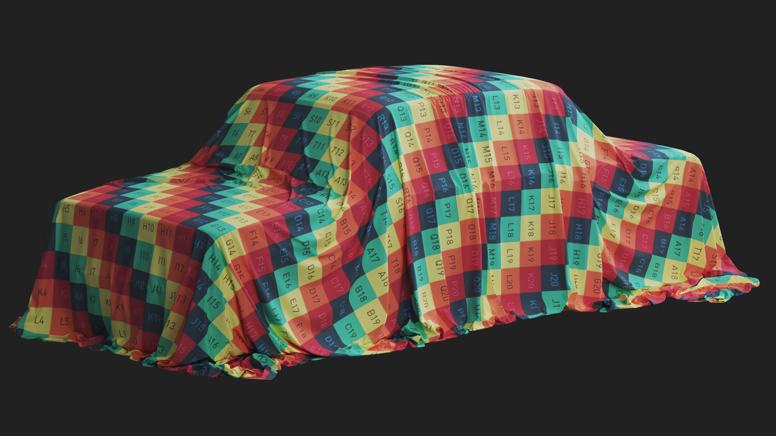 Retro Car Cover 06 3D model_8
